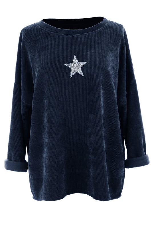 Star Detail Chenille Top