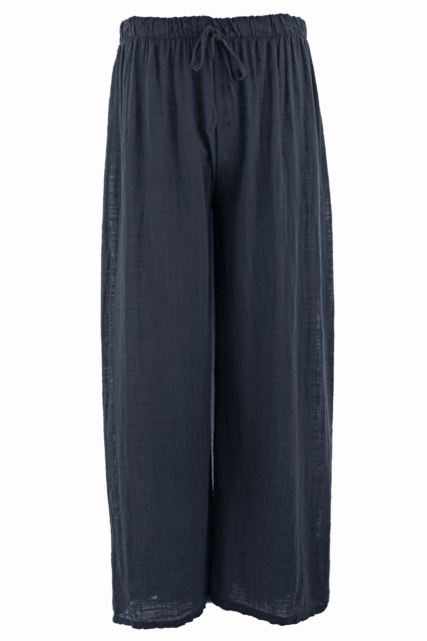Wide Leg Lightweight Cotton Trouser