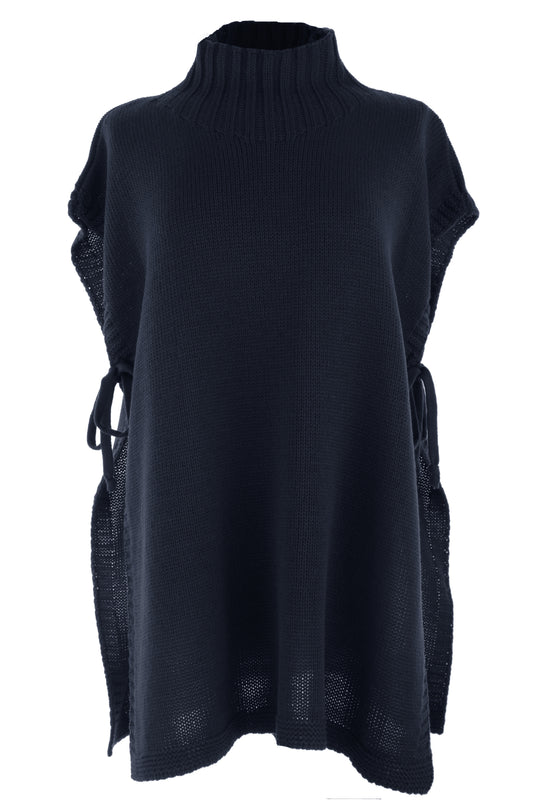 Side Tie Tabard Poncho