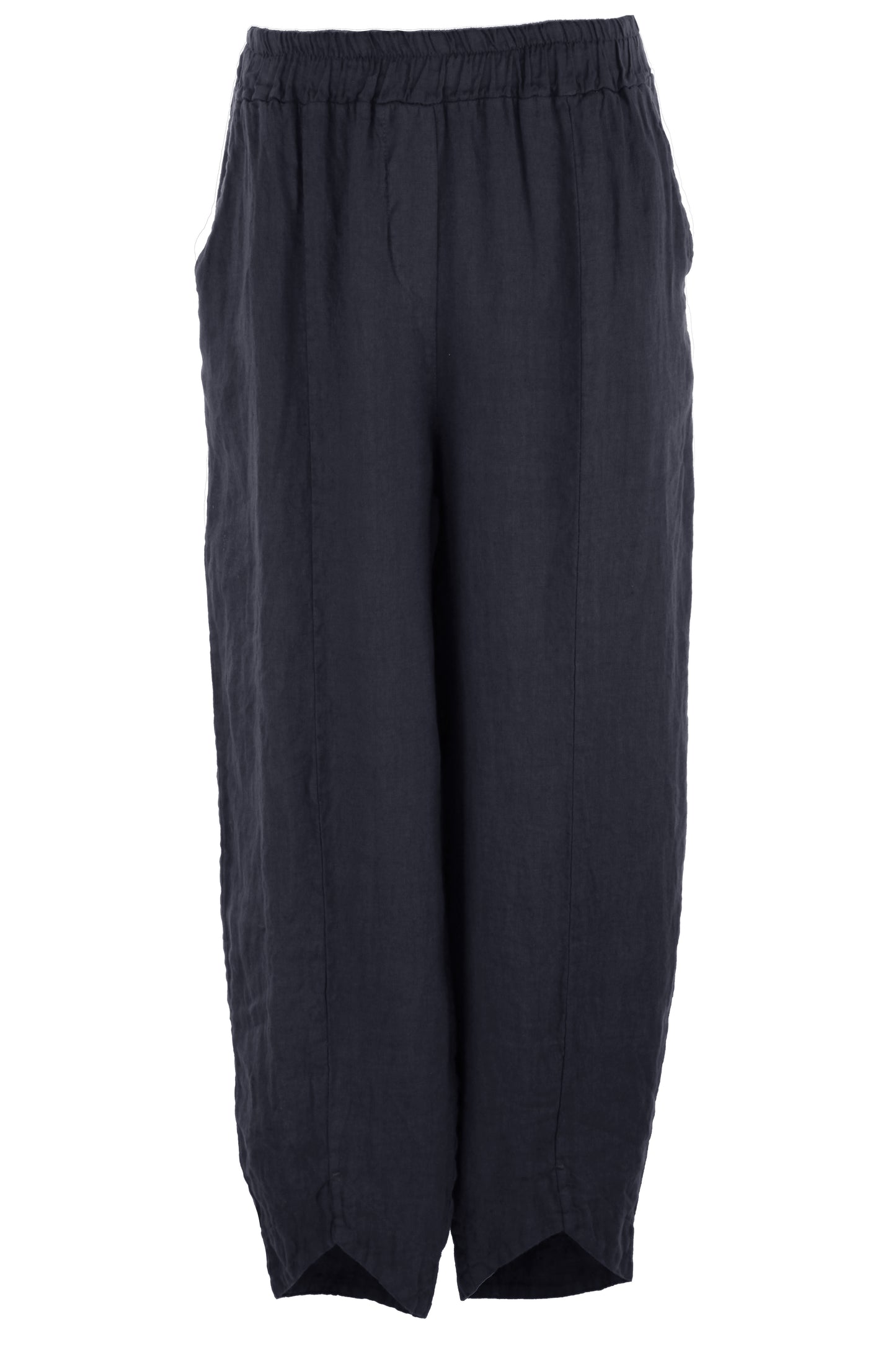 Hi Low Ankle Linen Trouser