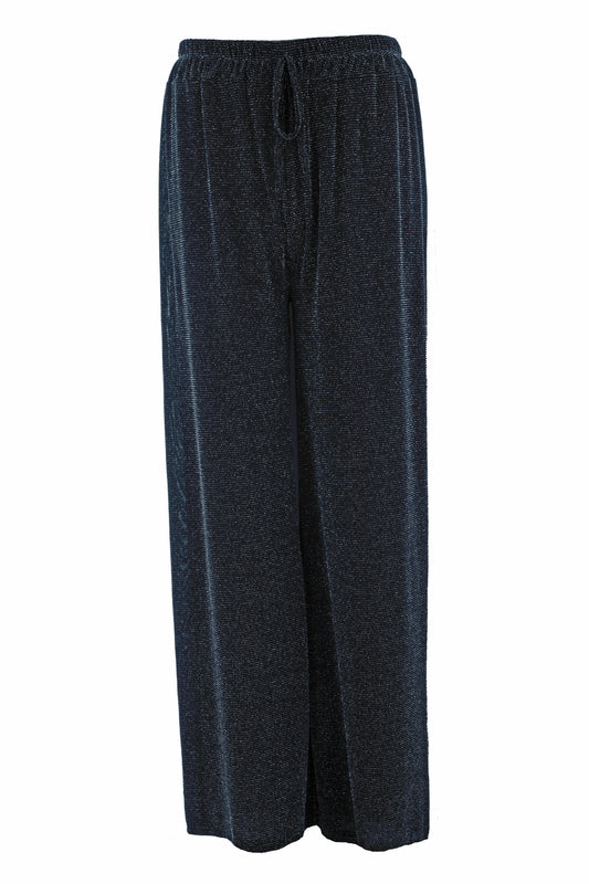 Wide Leg Lurex Trouser