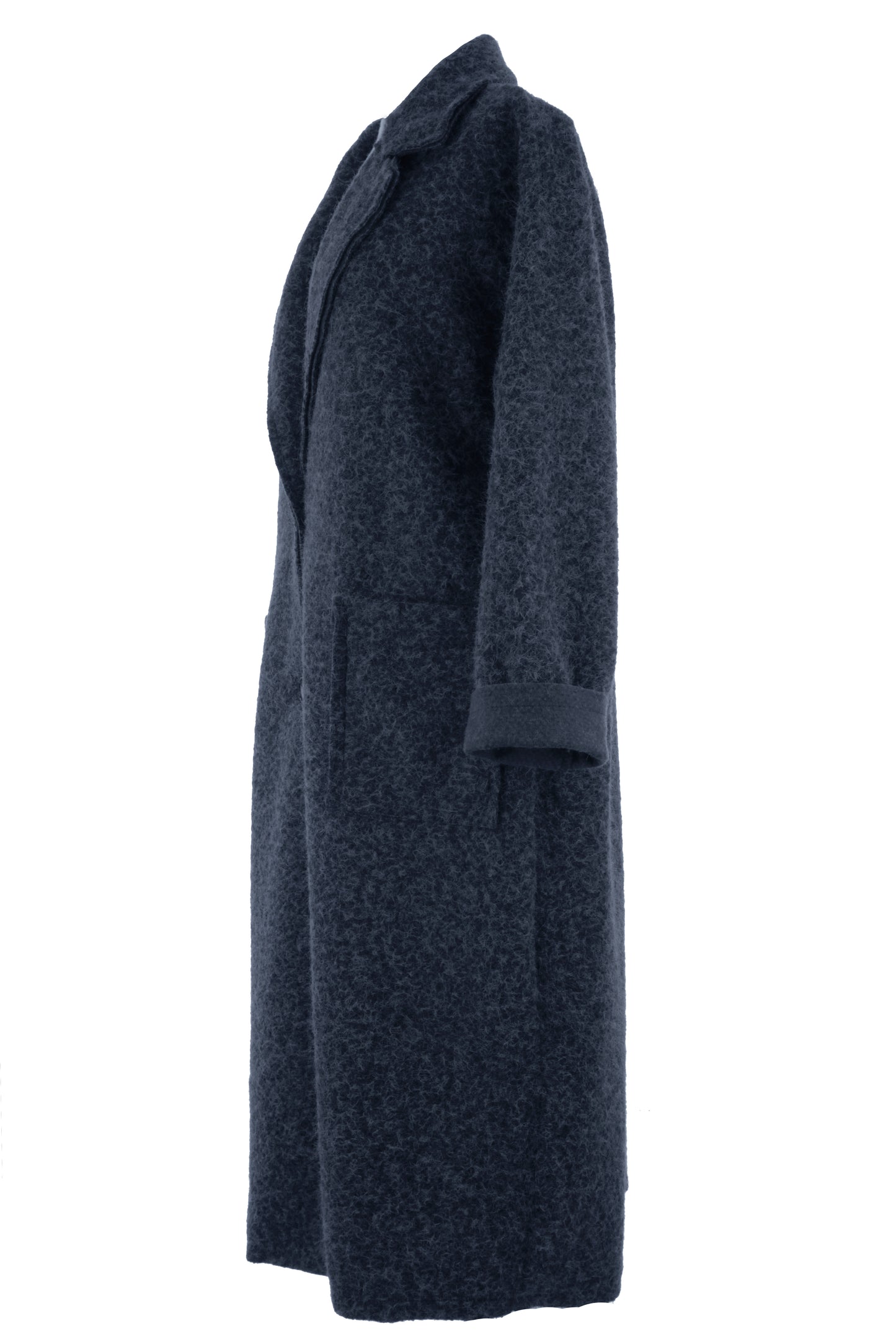 Collar 2 Button Textured Coat