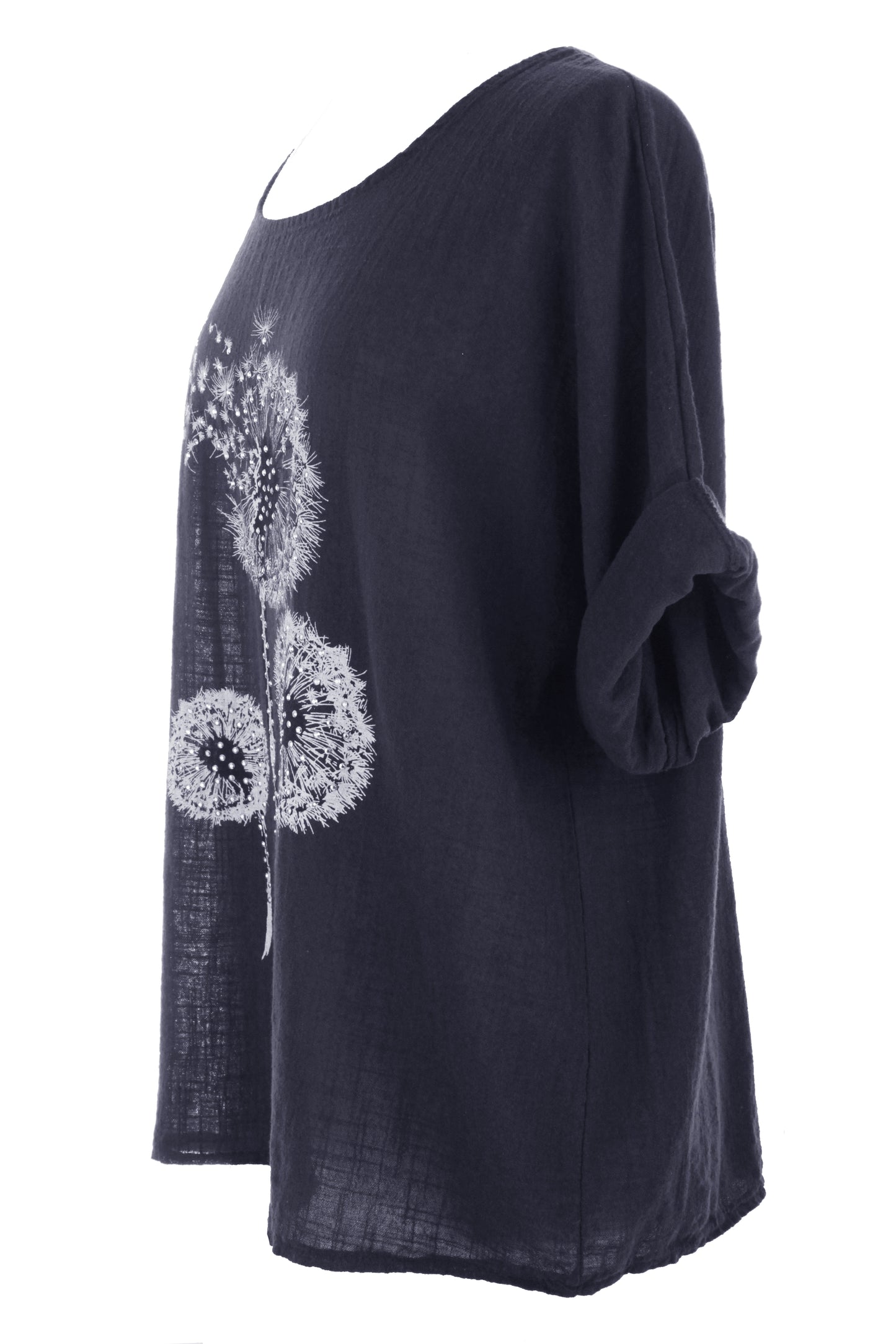 Dandelion Floral Print Cotton Top