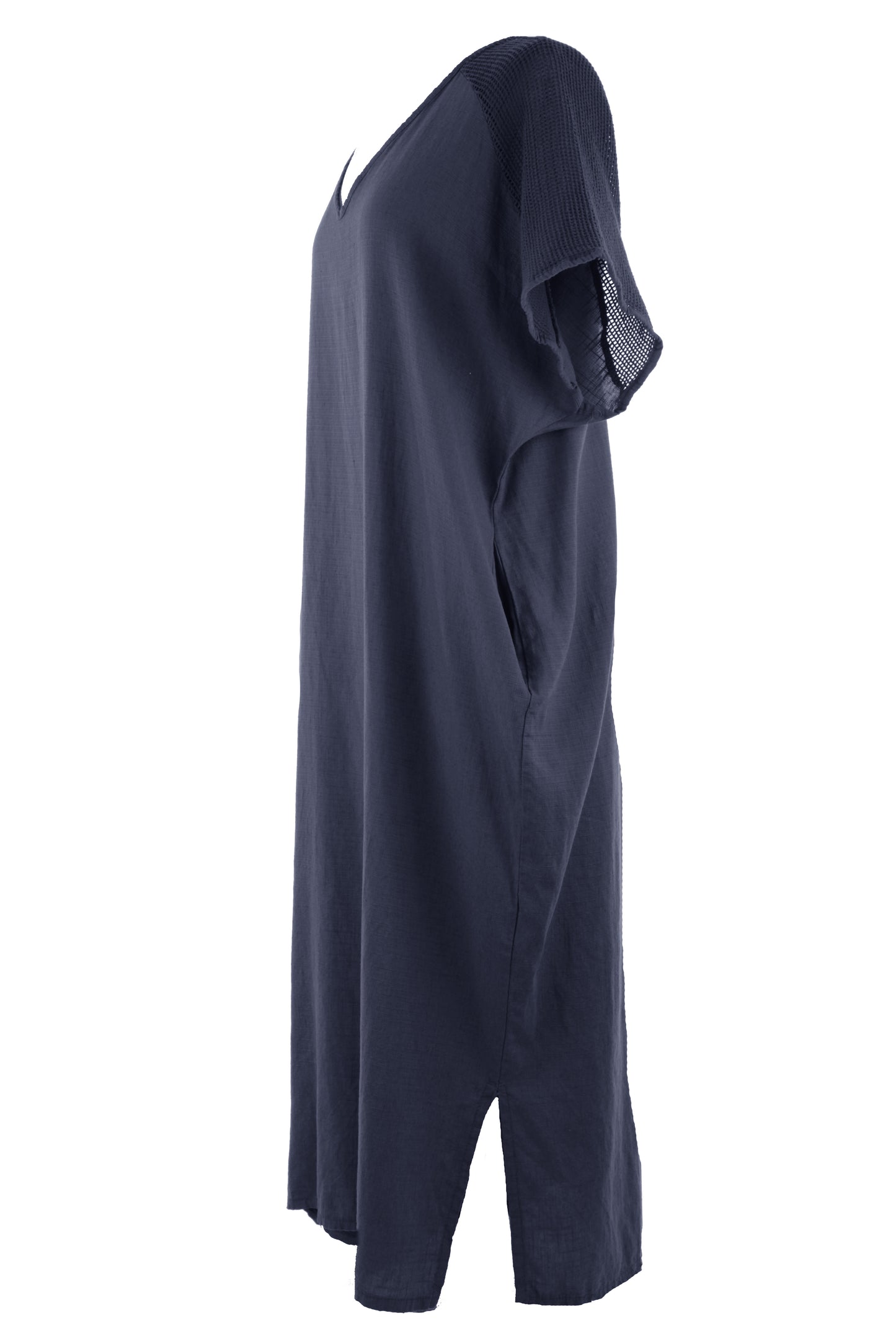 Tie Back Linen Dress
