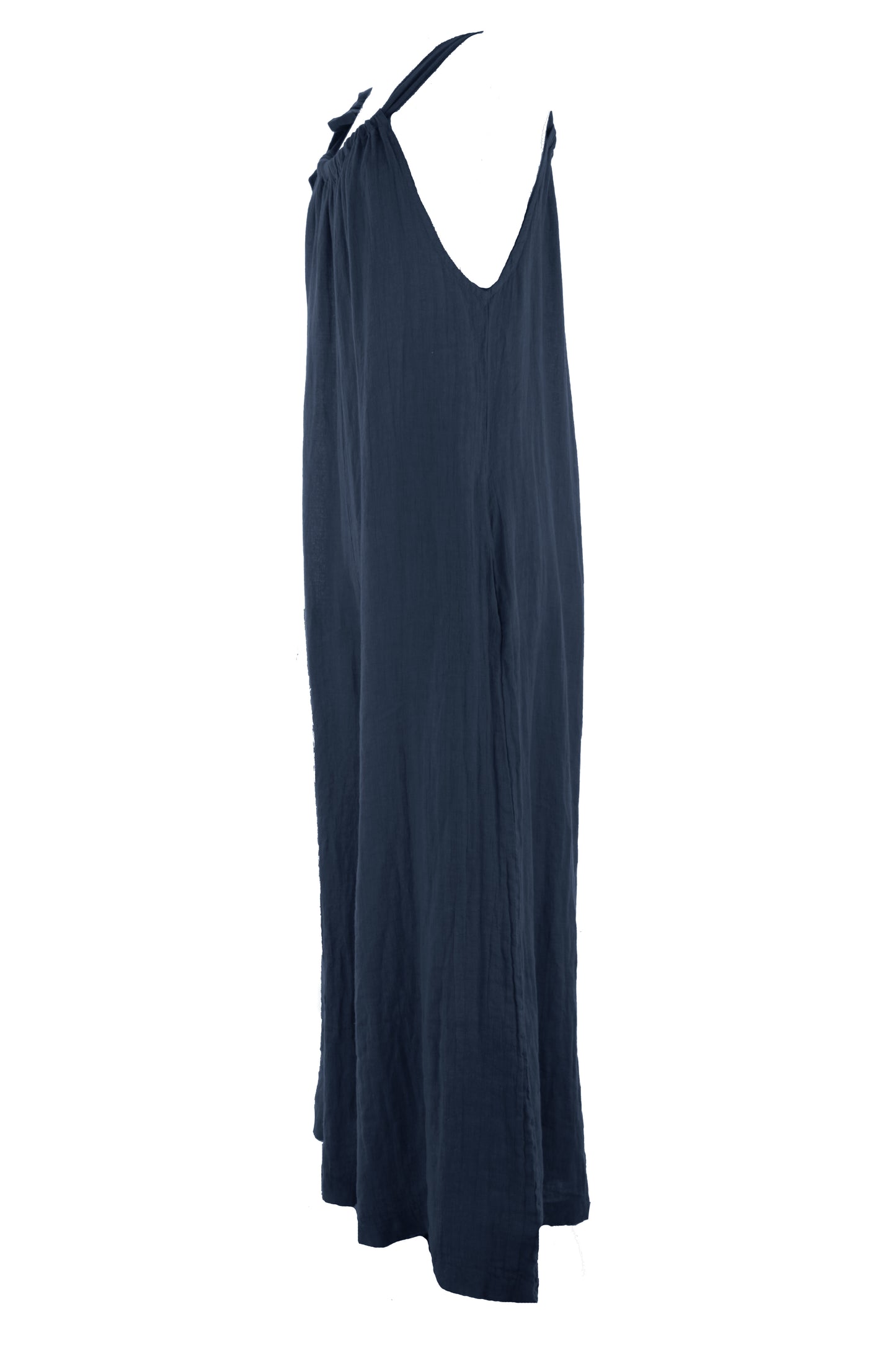 Side Tie Linen Jumpsuit