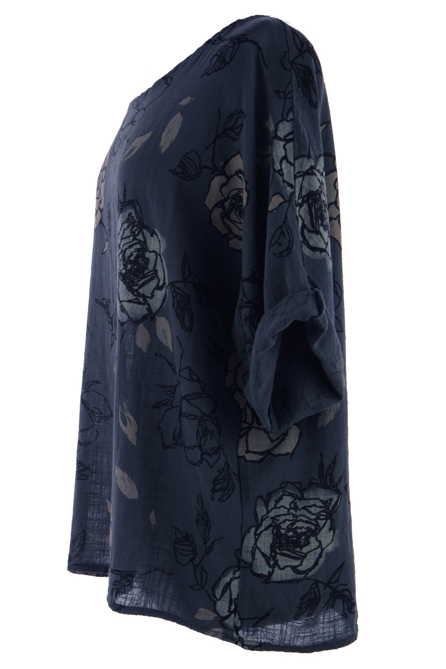 Rose Print Cotton Top