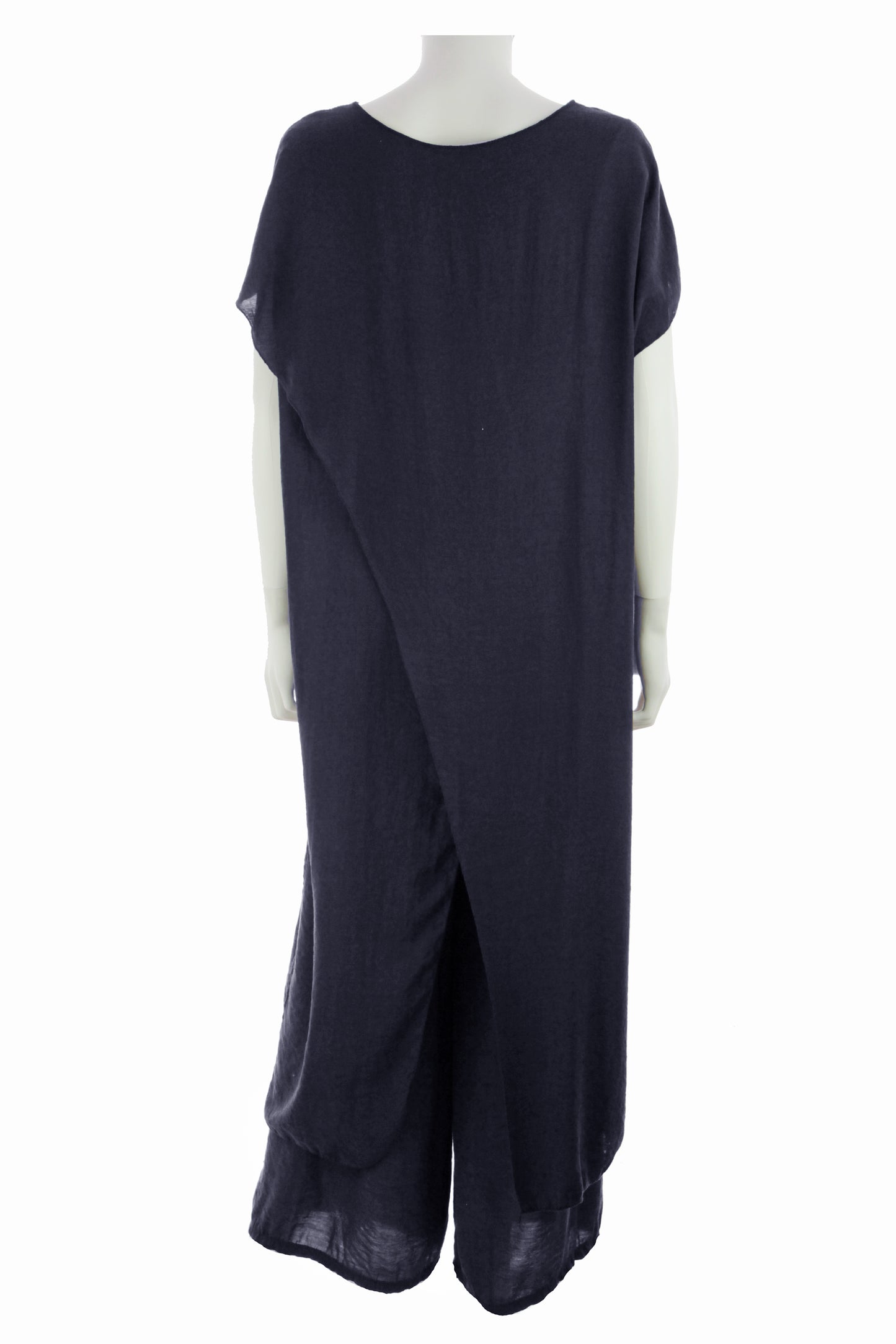 Crossover Tunic Top Wide Leg Trouser Set
