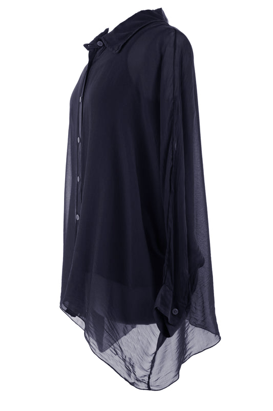 2 Piece Silk Shirt with Vest