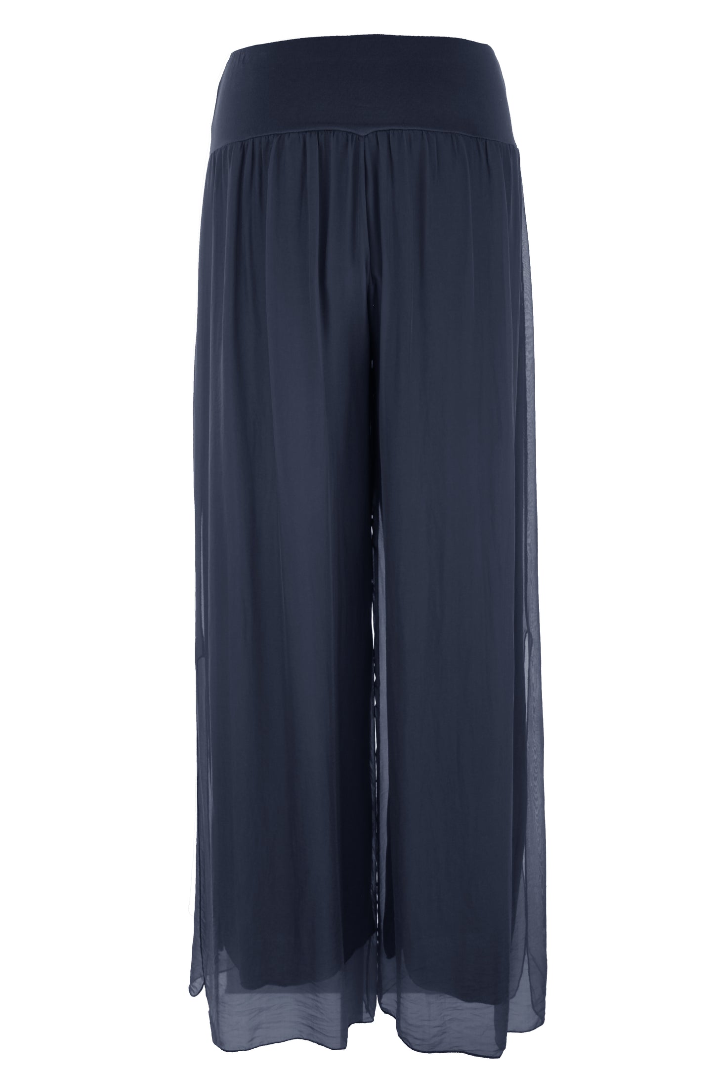 Wide Leg Silk Trouser