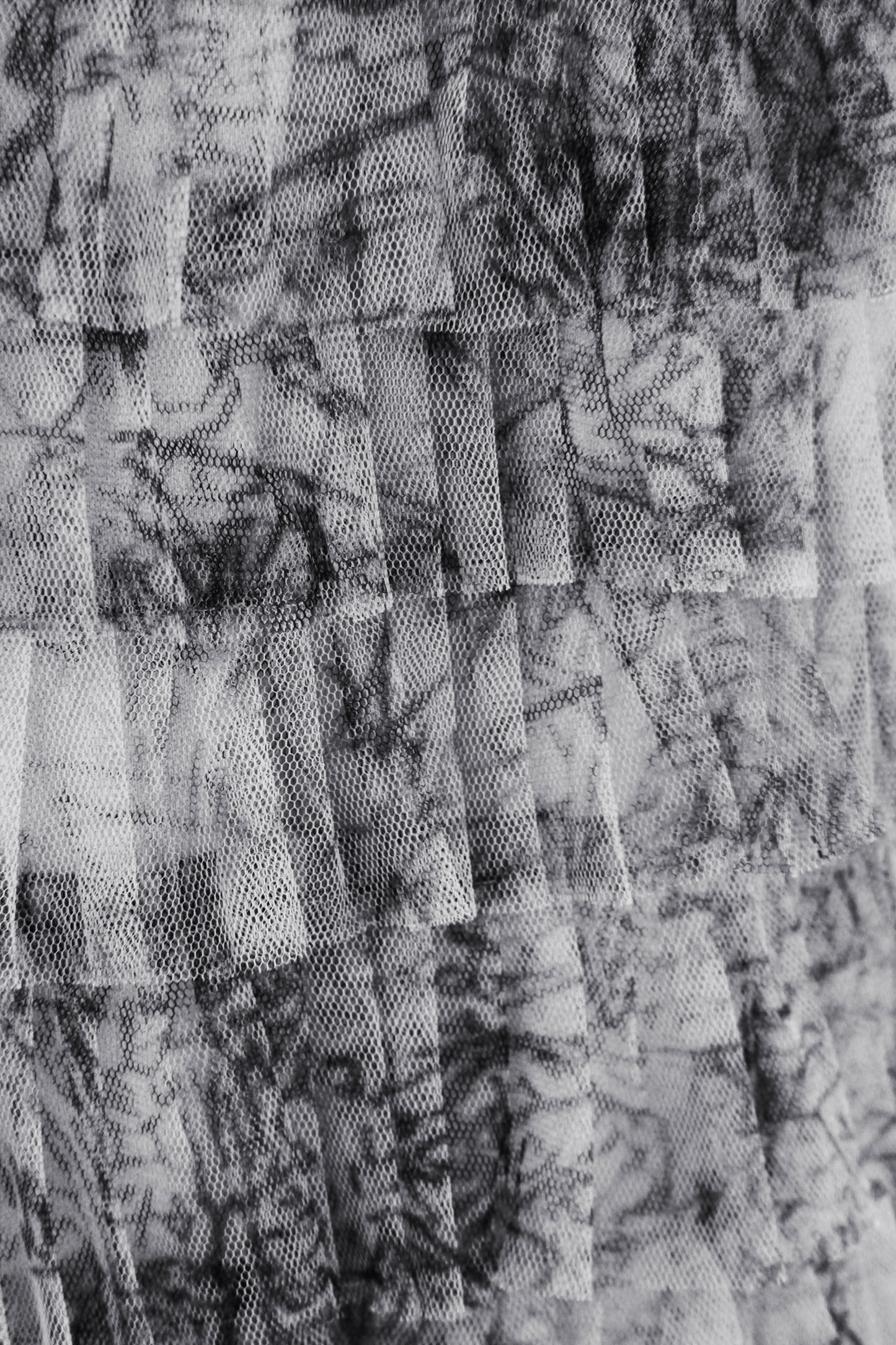 Abstract Print Rara Tulle Skirt