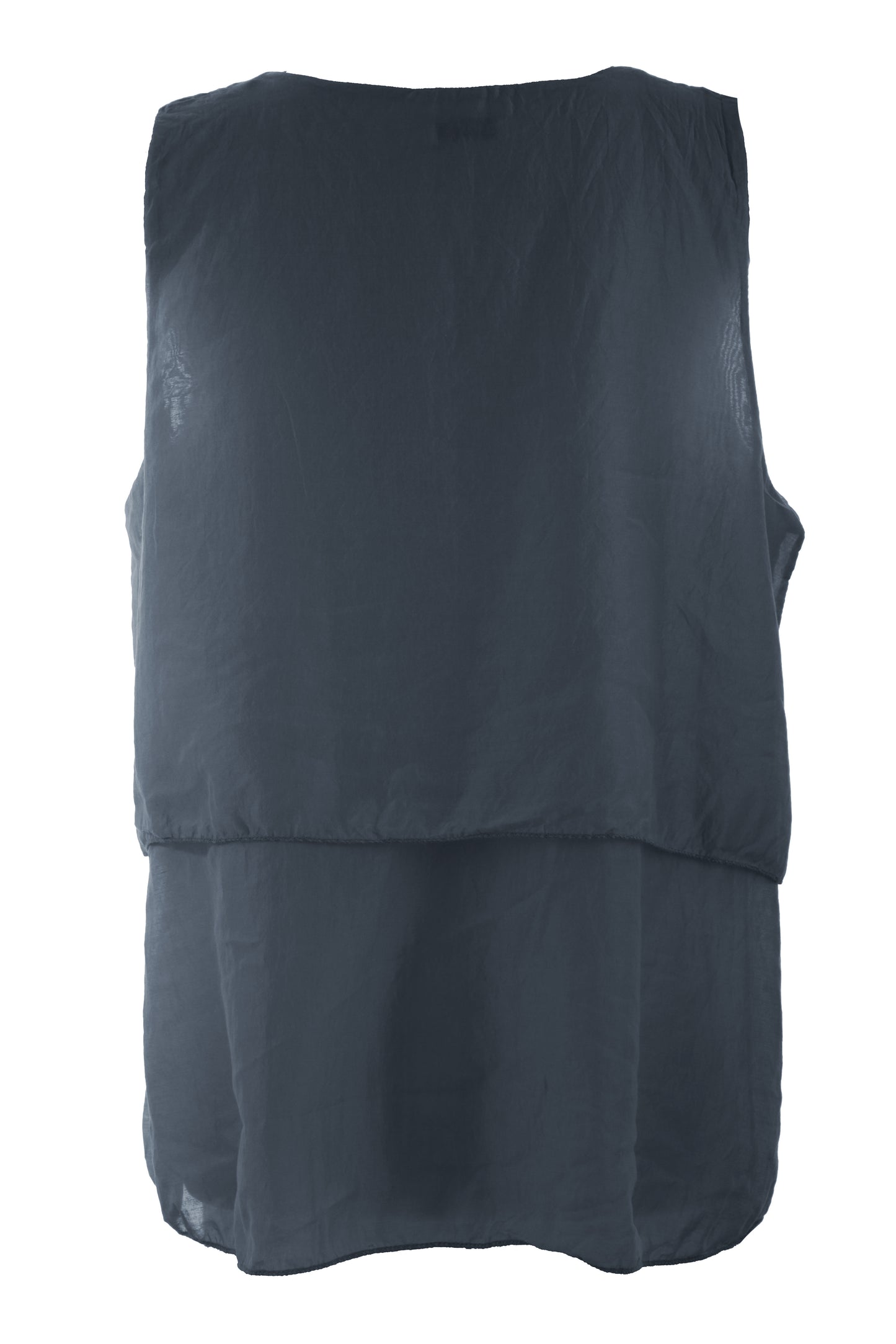 Flap Detail Silk Top