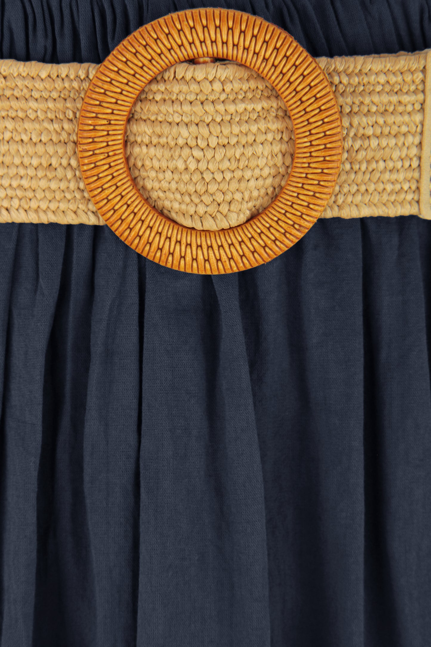 Tiered Midi Skirt with Belt