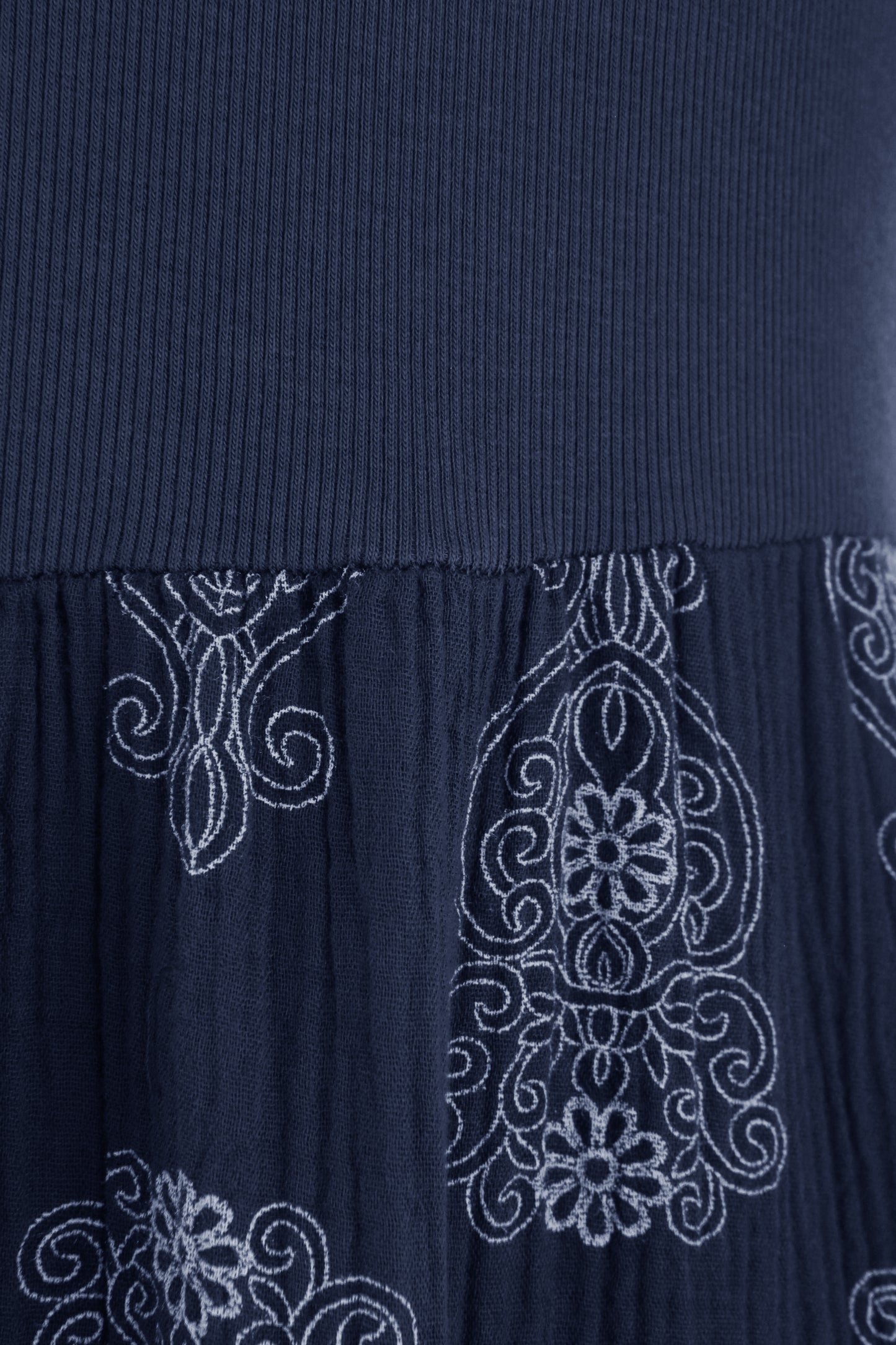 2 Pocket Mandala Print Midi Dress