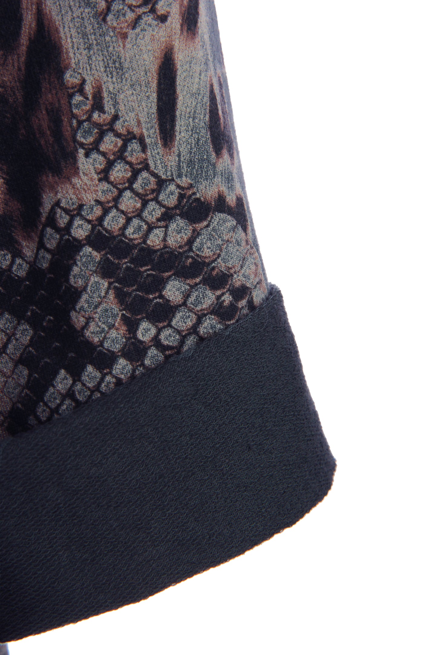 Abstract Leopard Print Cowl Neck Dress
