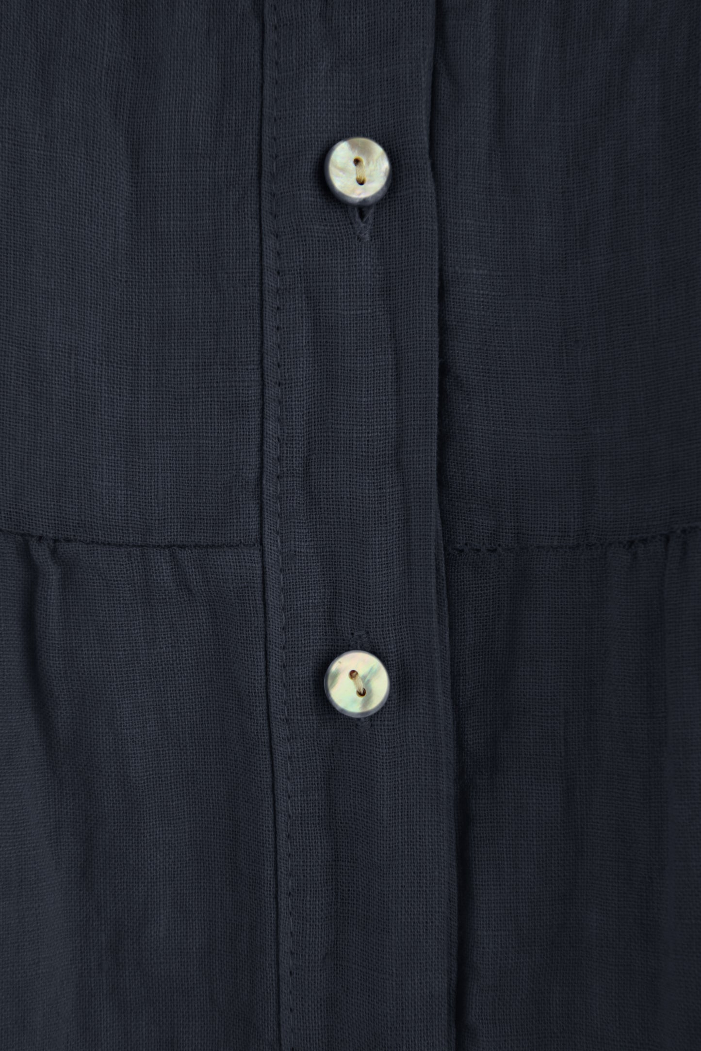 Sleeveless Tiered Linen Top