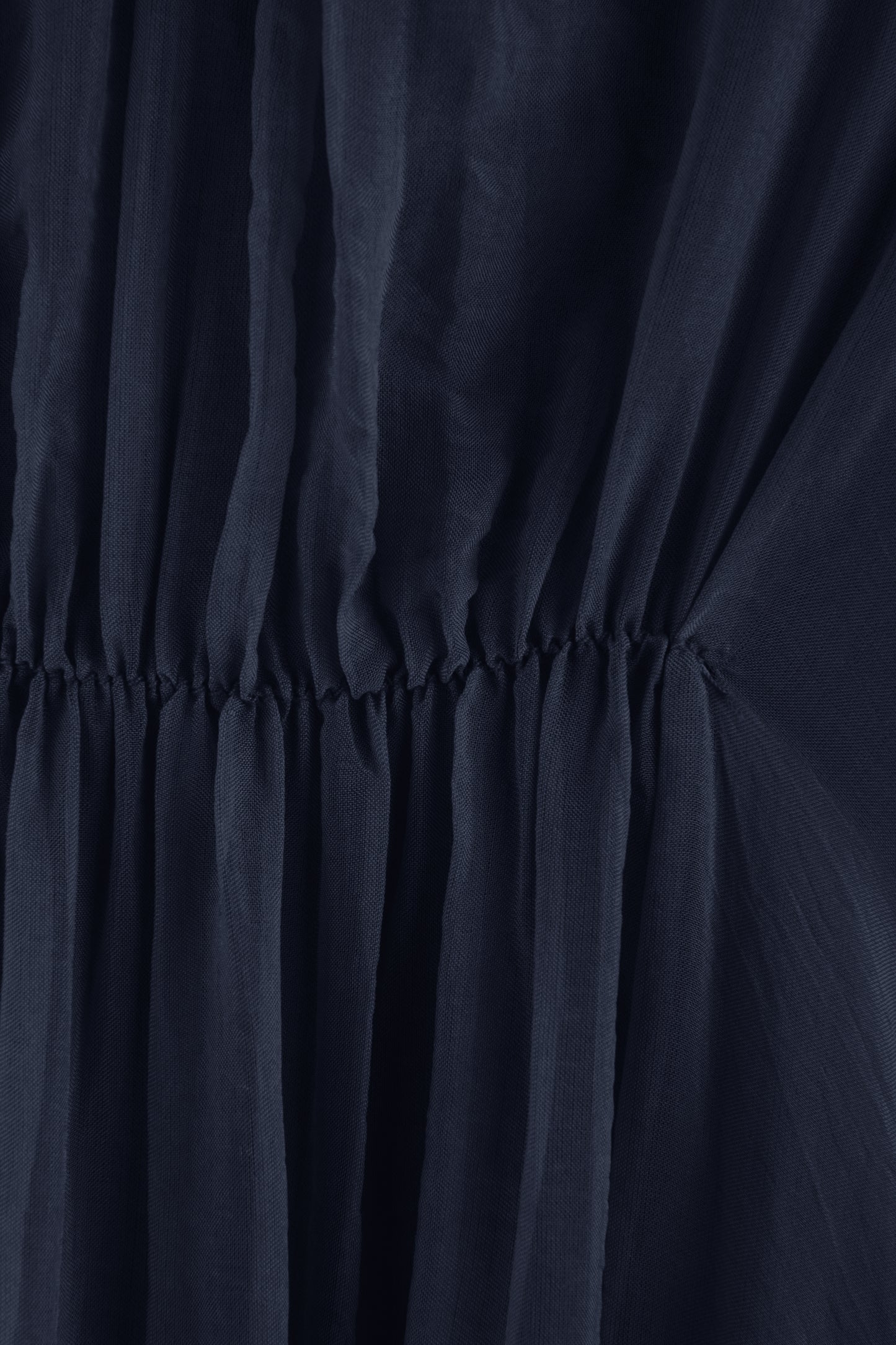 Ruched Front Silk Dress