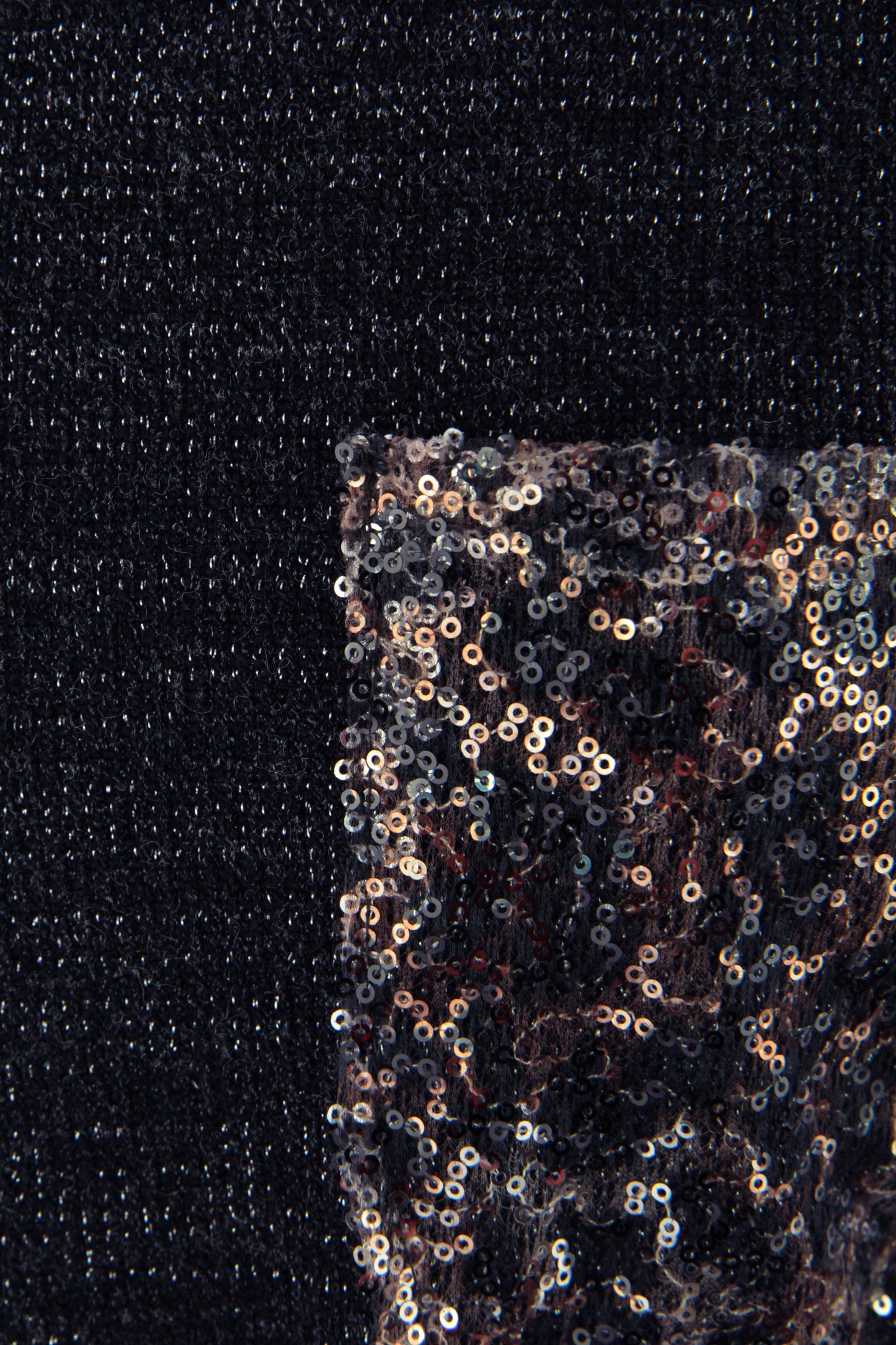 Leopard Sequin Trim Lurex Knit Jumper