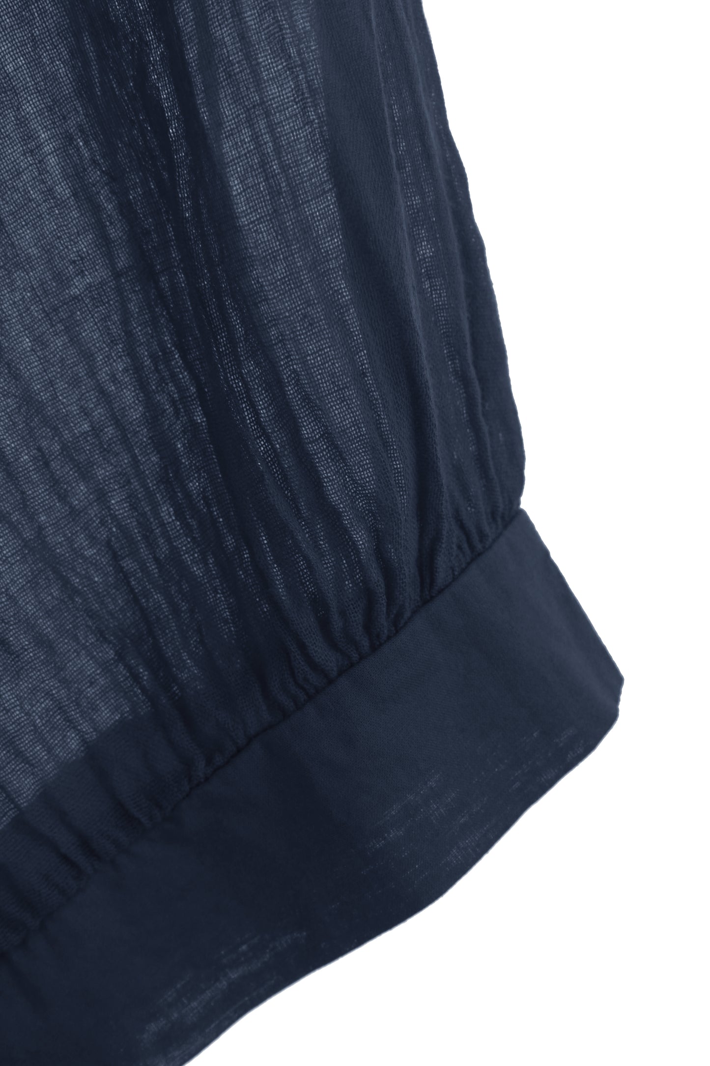 Ruched Shoulder Cotton Top