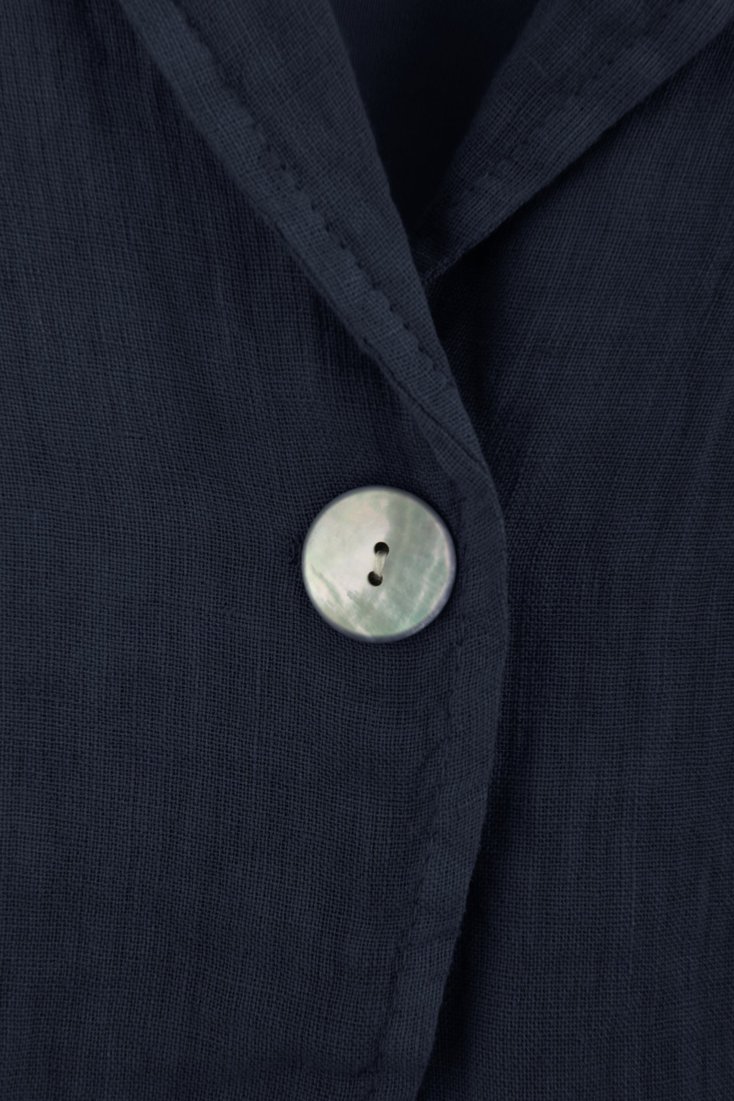 One Button Linen Jacket
