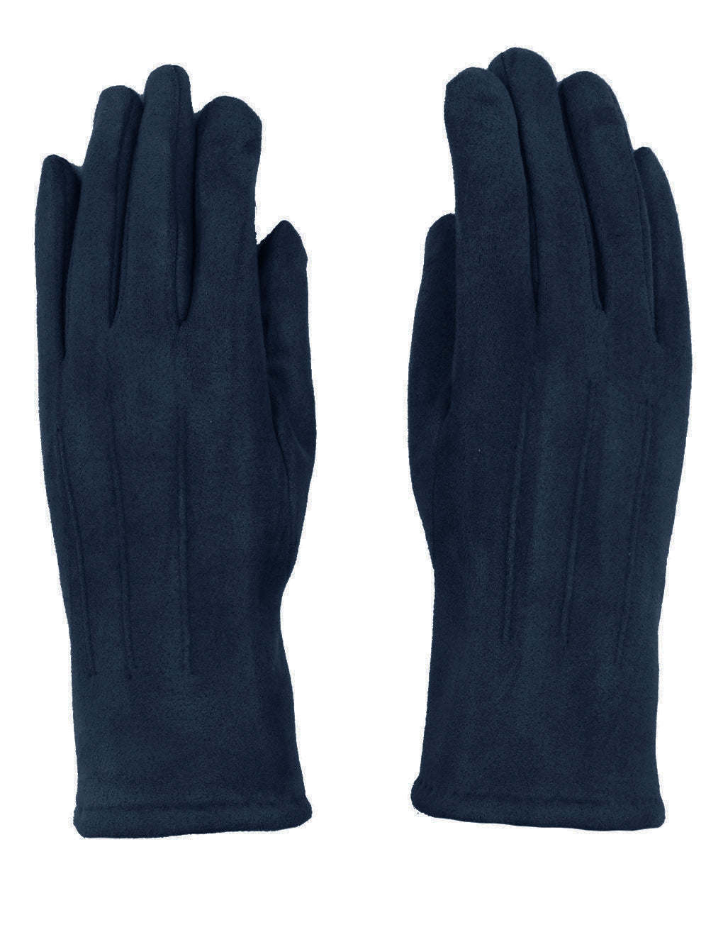 Stitch Detail Suede Gloves
