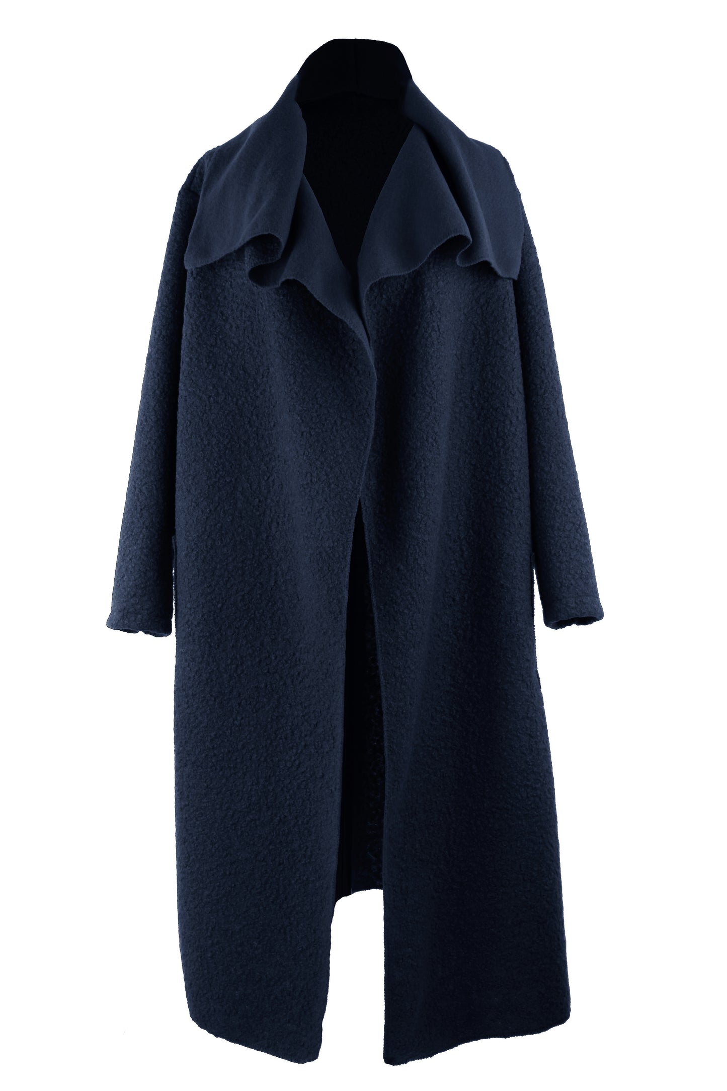 Plain Boucle Coat