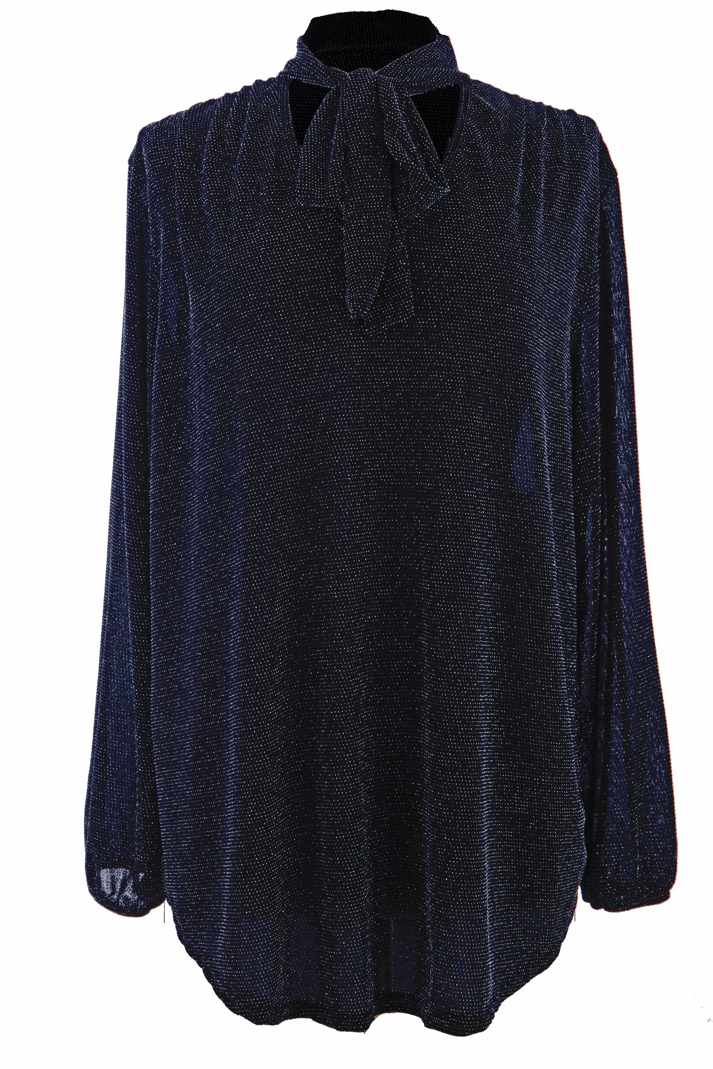 Tie Neck Lurex Top