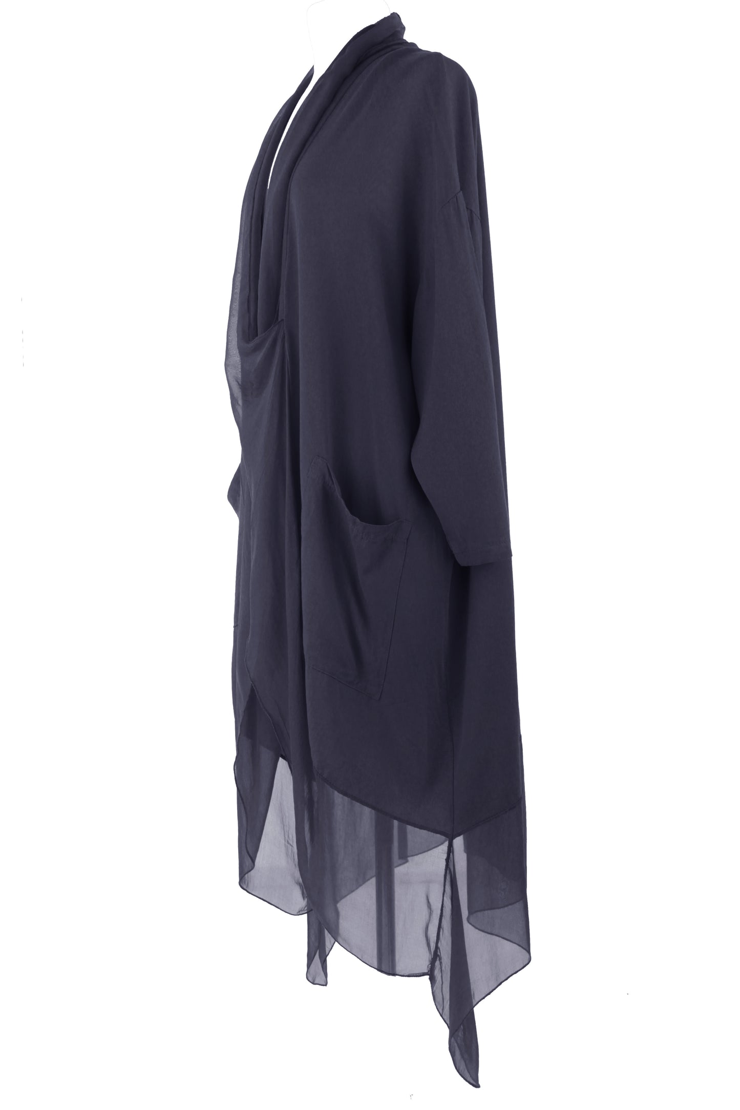 Crossover Silk Panel Tunic