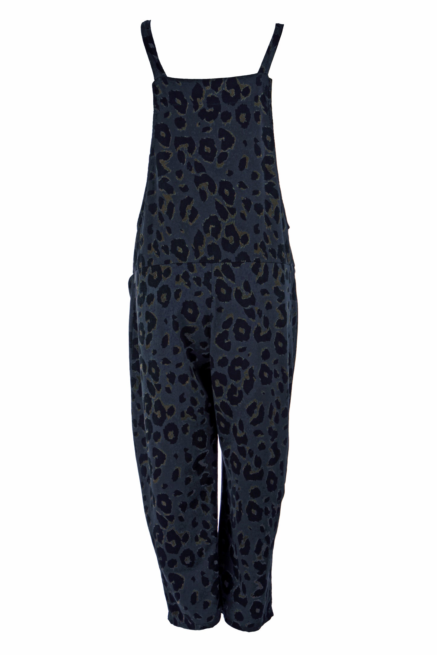 Leopard Jersey Dungarees