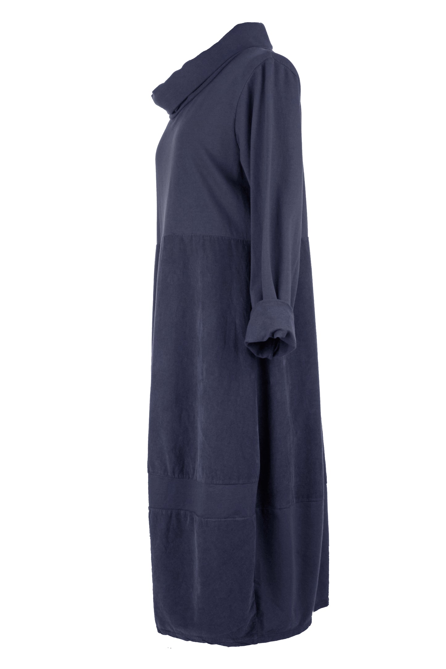 Cowl Corduroy Panel Midi