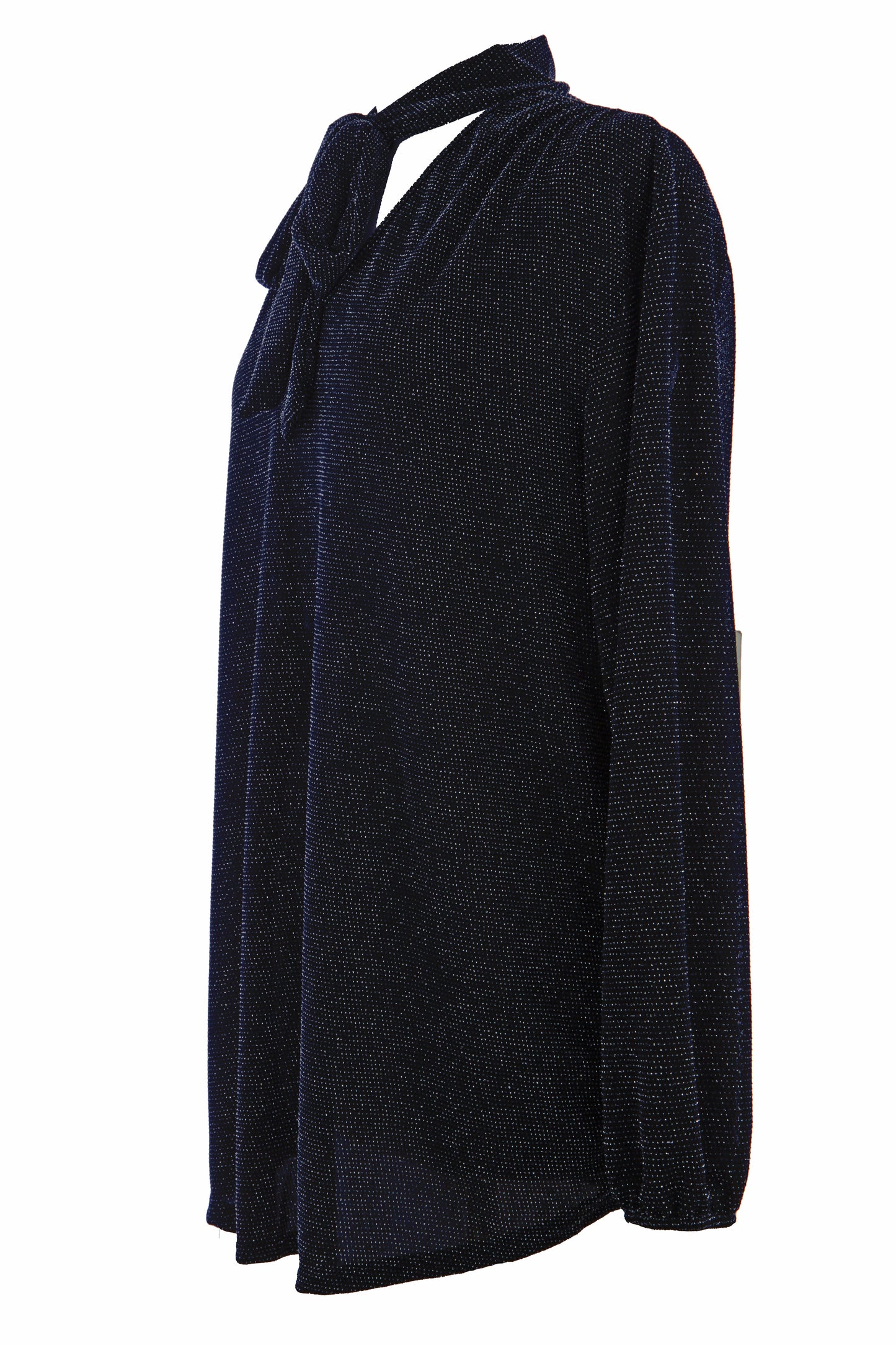 Tie Neck Lurex Top