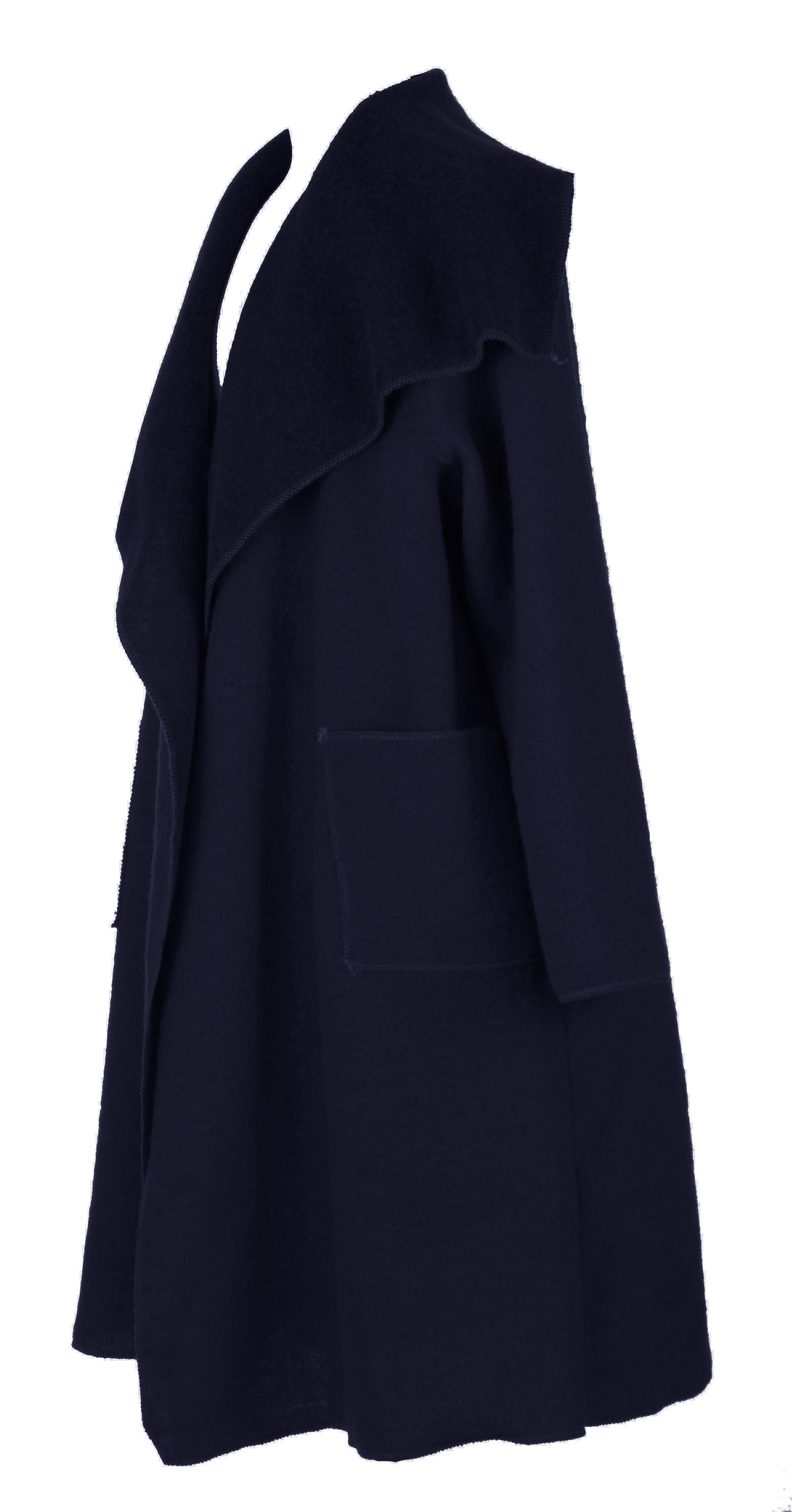 Waterfall Boiled Wool Coat