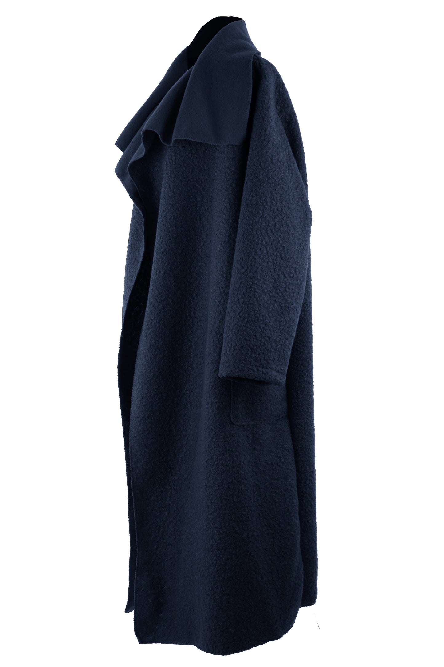 Plain Boucle Coat