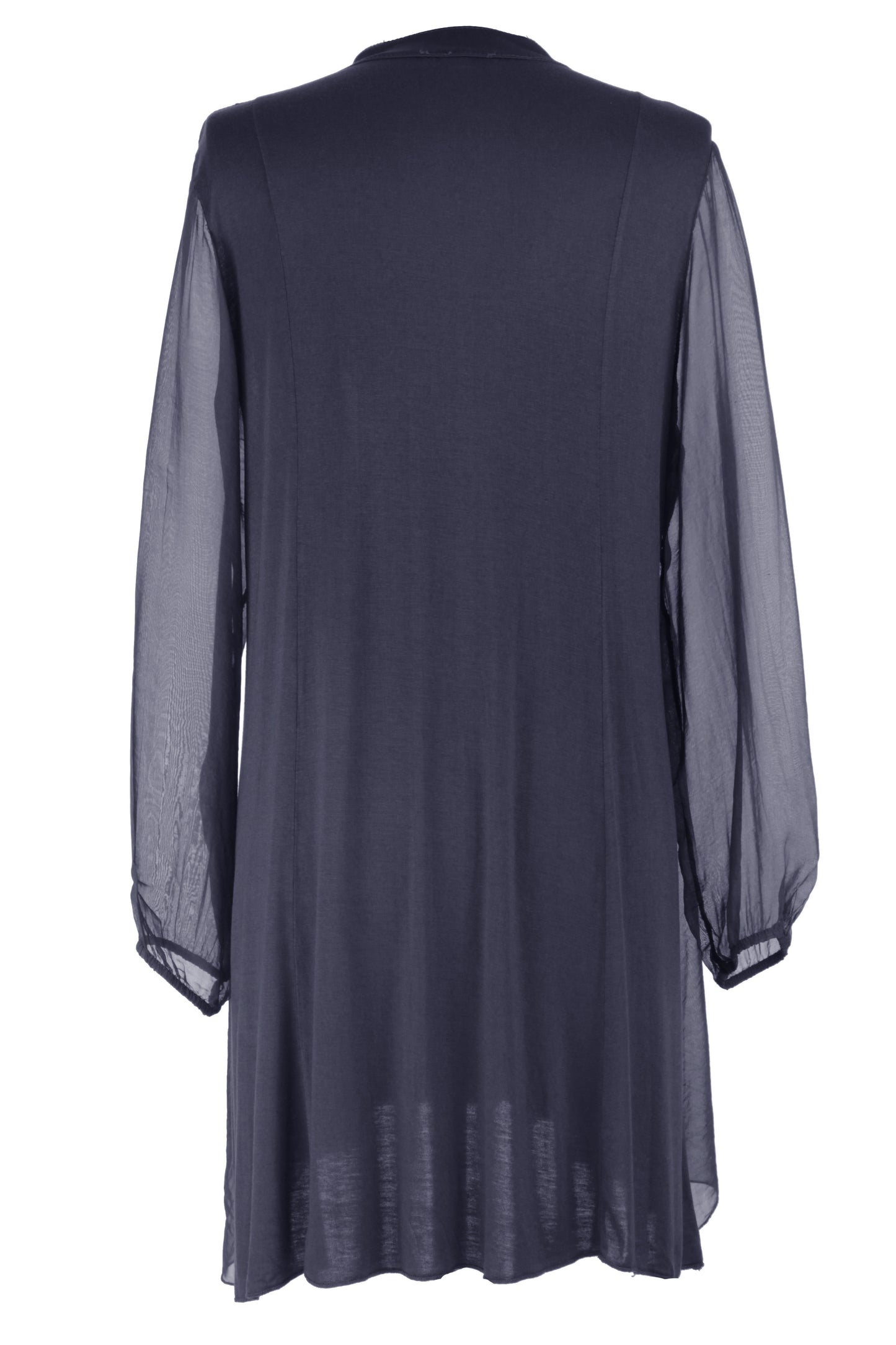 Frill Tassel Silk Blouse