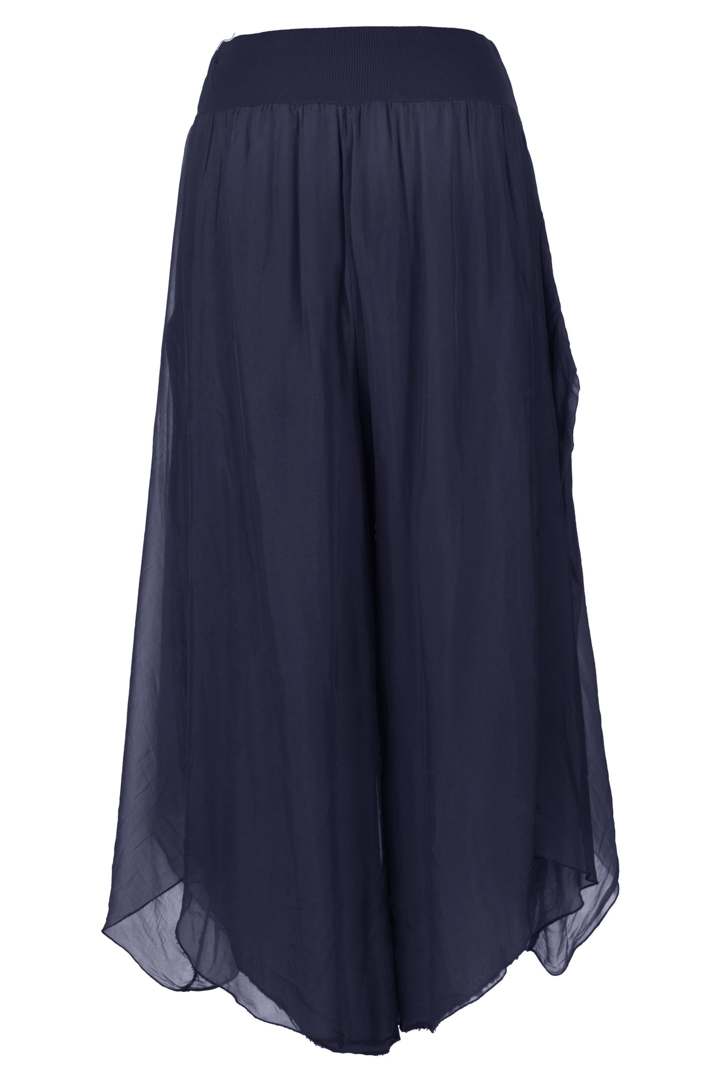 Flap Overlay Silk Trouser
