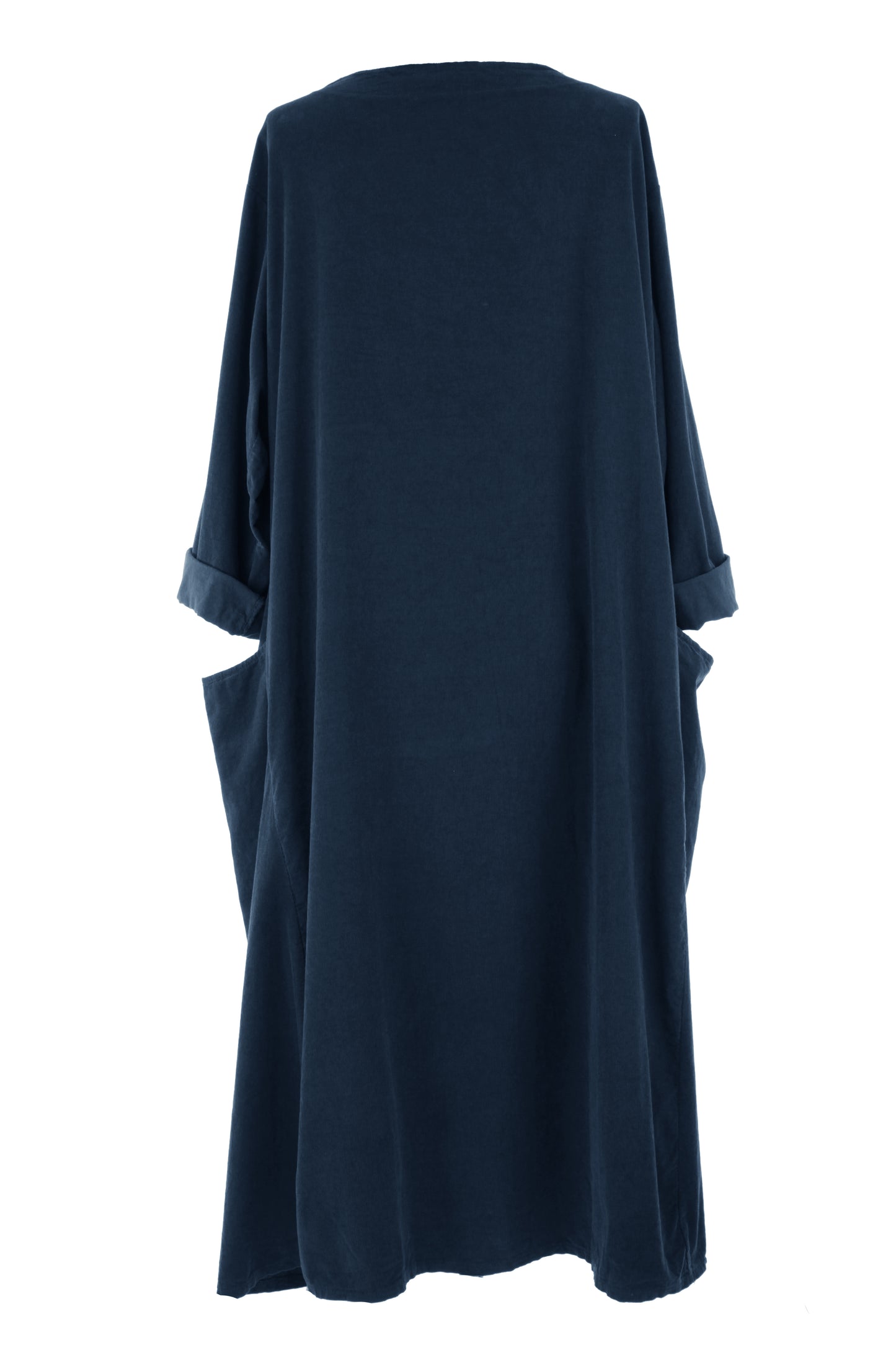V Neck Corduroy Midi