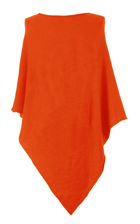 Asymmetric Alpaca Wool Poncho