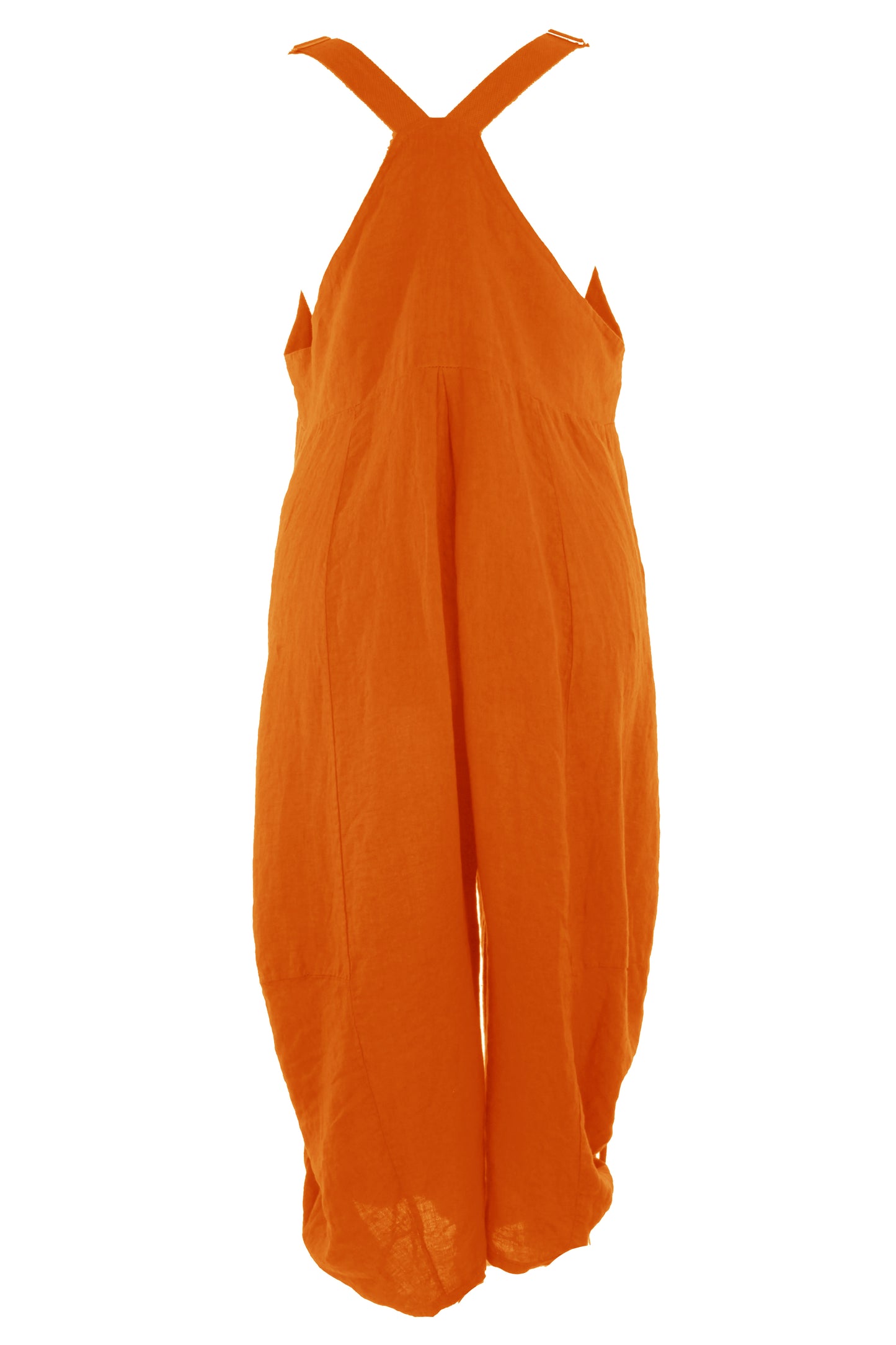 Flap Pocket Linen Jumpsuit