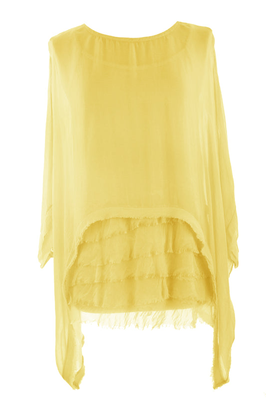 Rara Silk Top with Vest