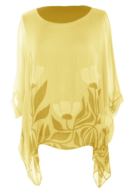 Floral Print Silk Blouse