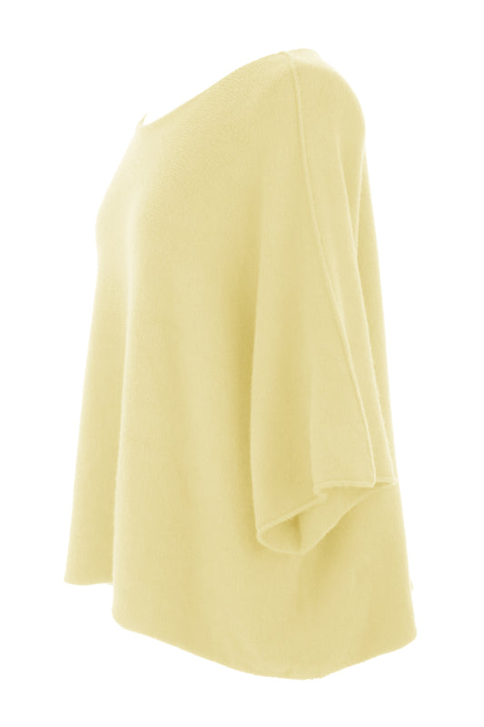 Batwing Short Sleeve Soft Knit Jumper