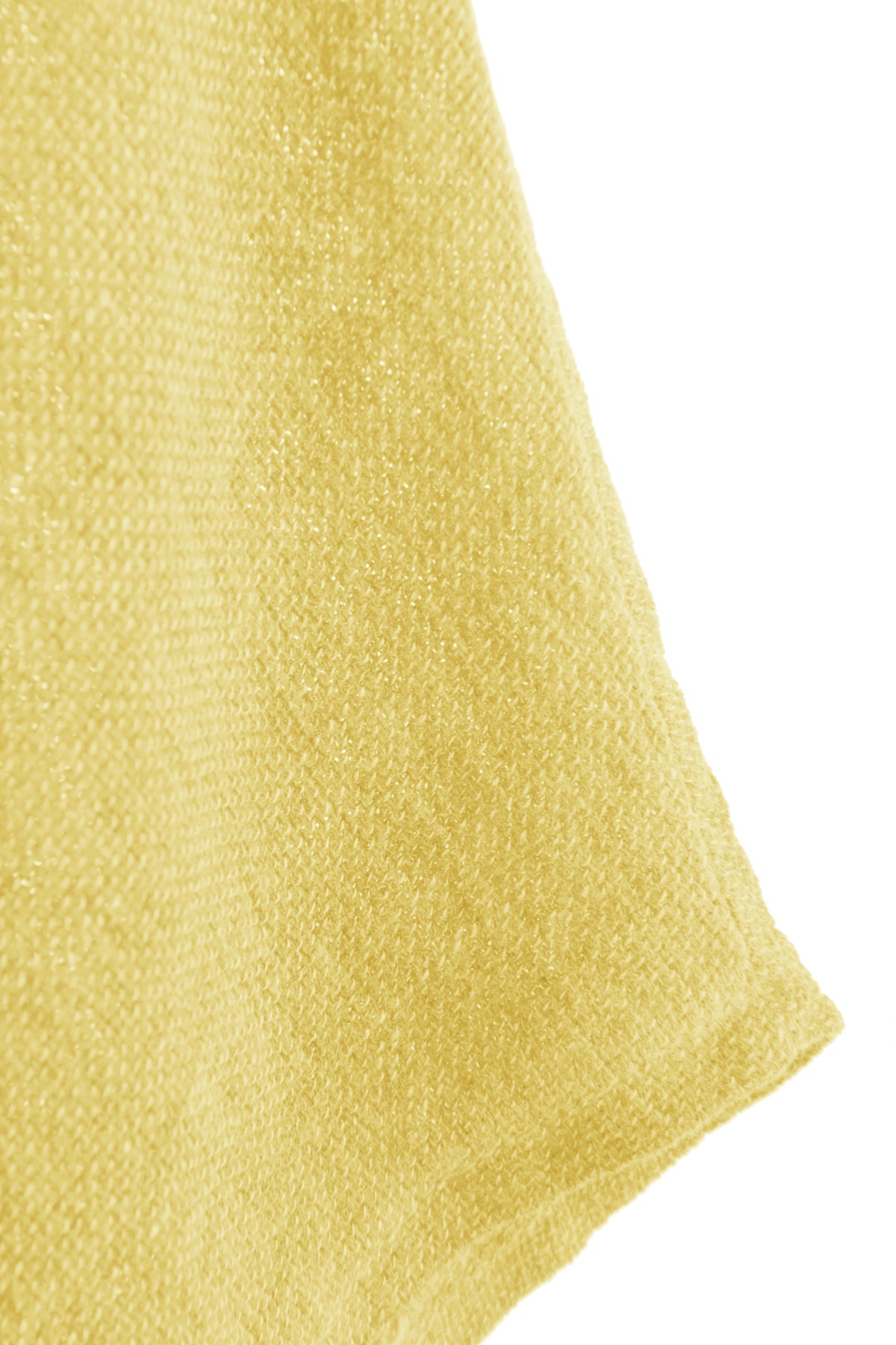 V Cutout Hem Linen Hopsack Top