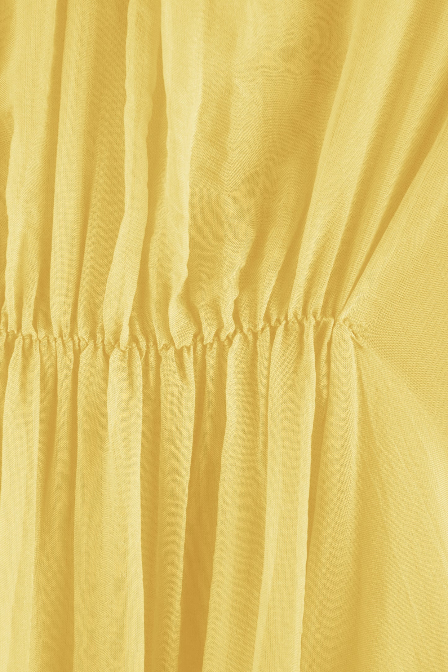 Ruched Front Silk Dress