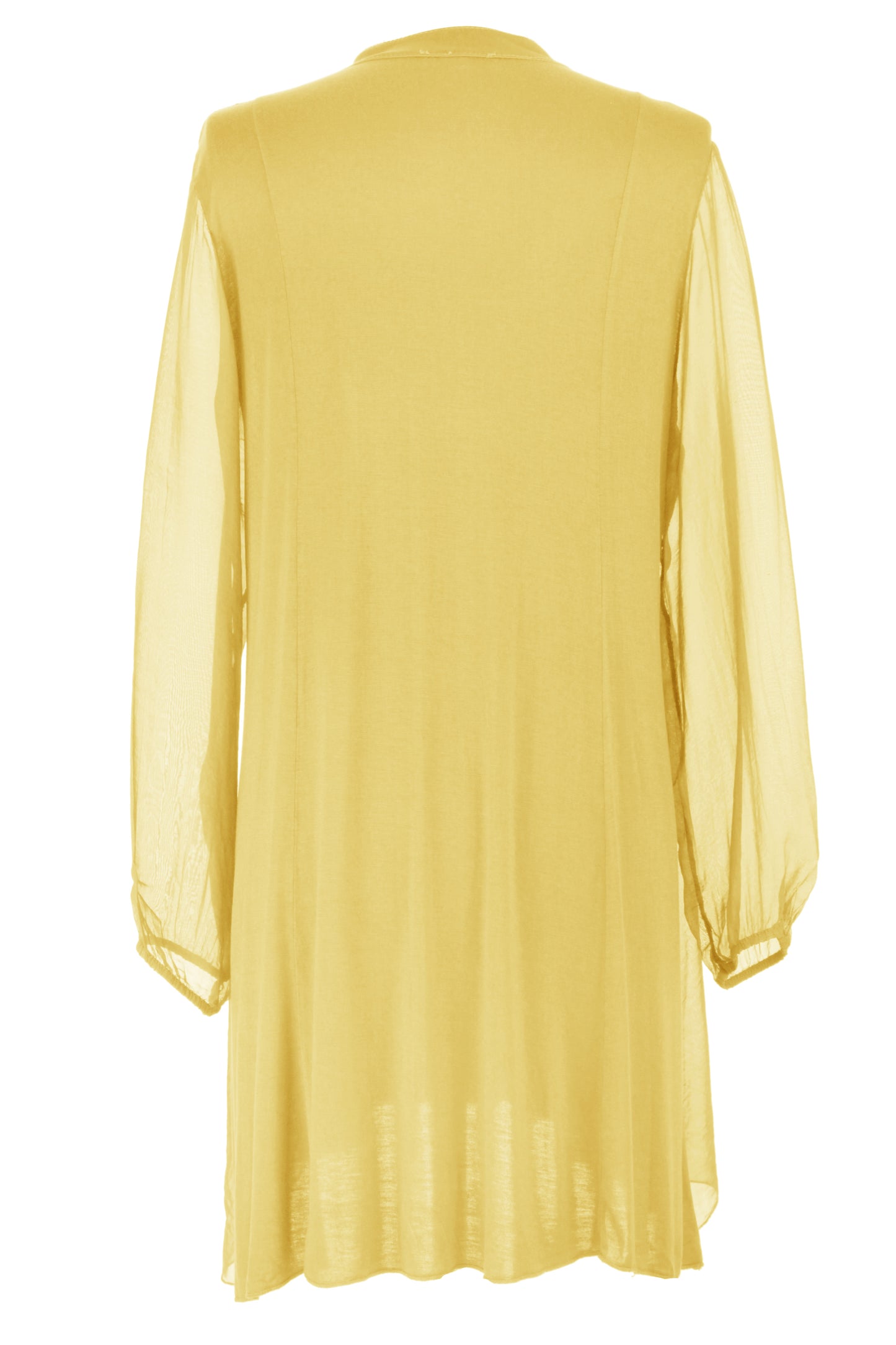 Frill Tassel Silk Blouse