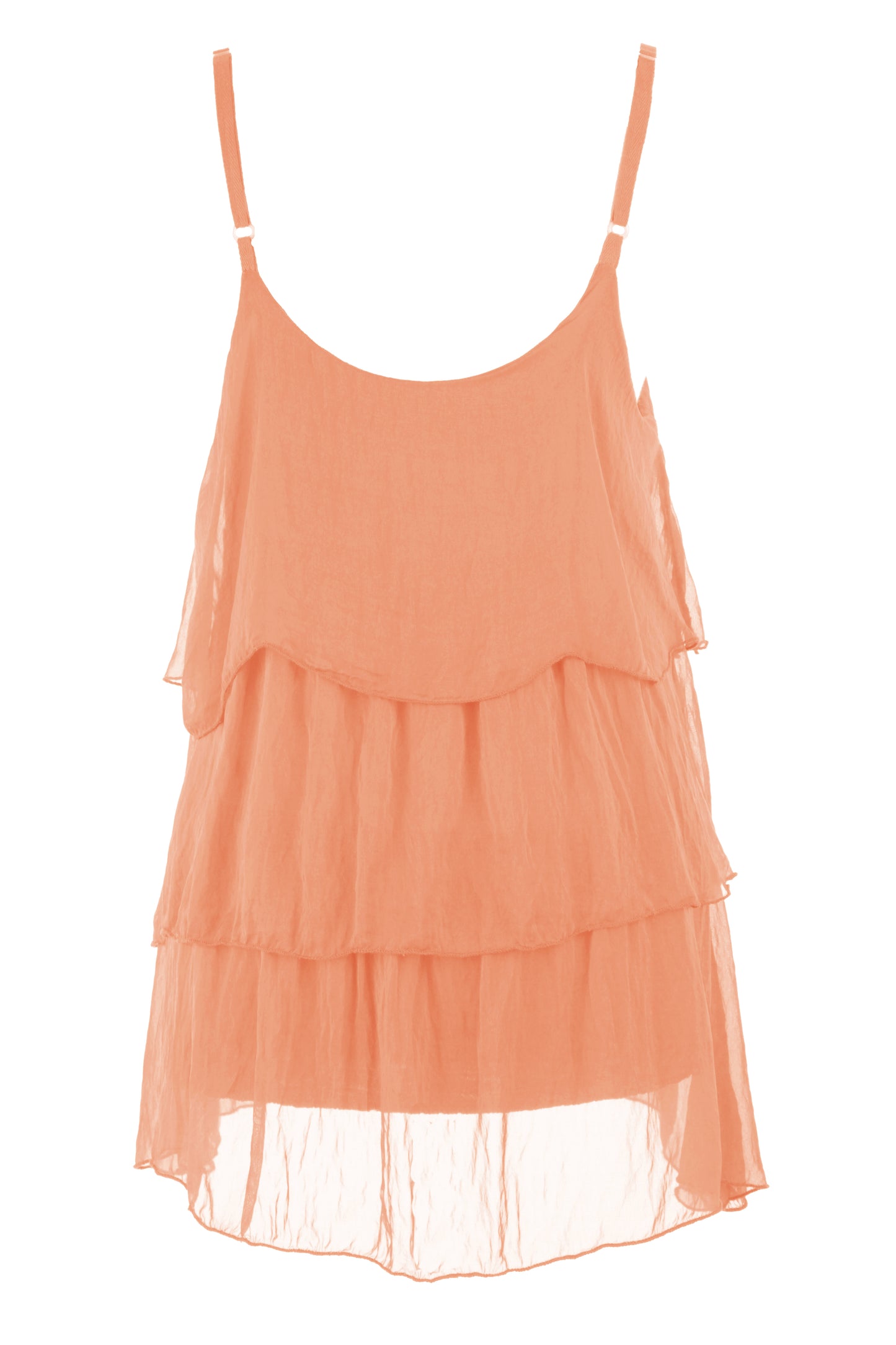 Ruffle Silk Vest