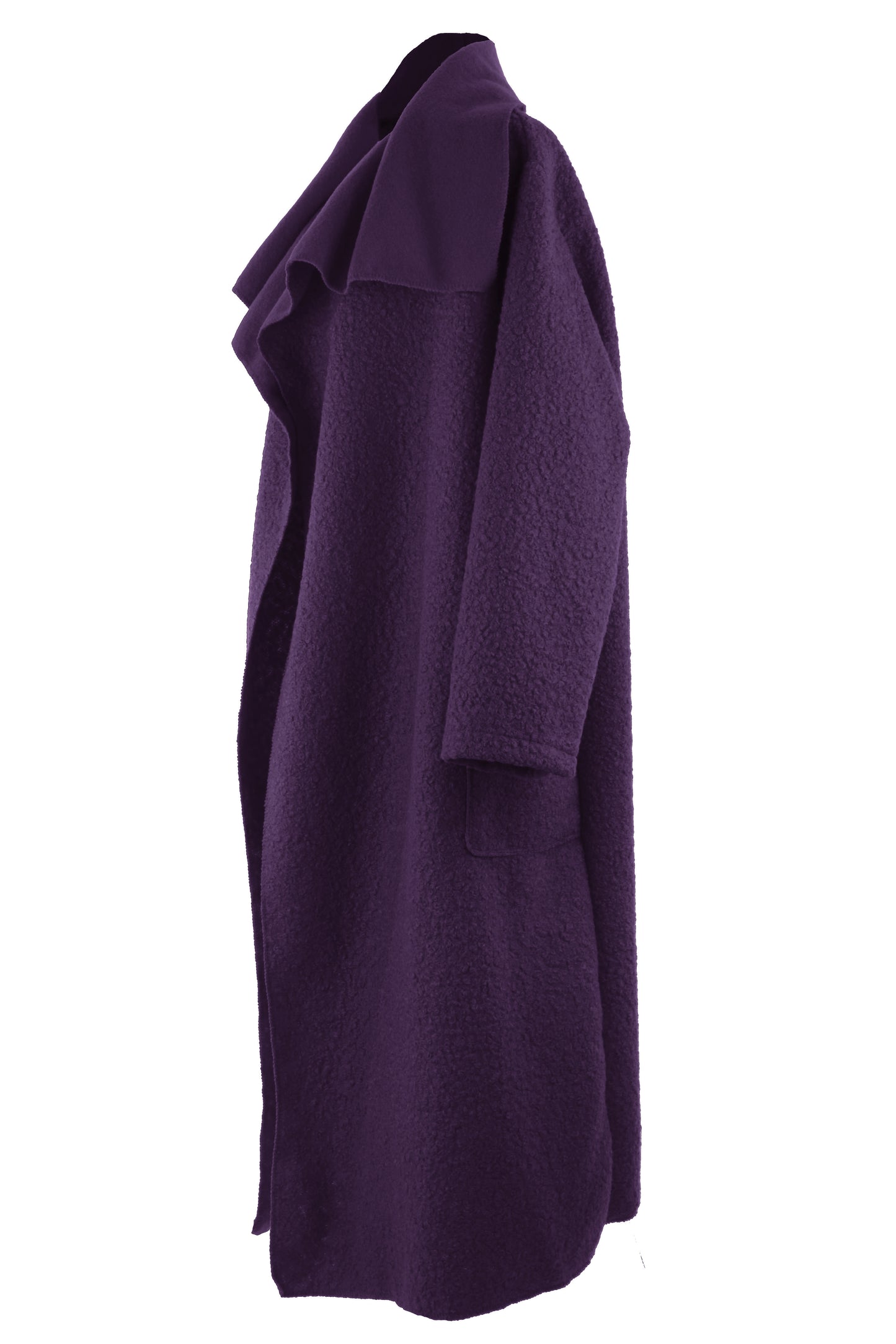 Plain Boucle Coat