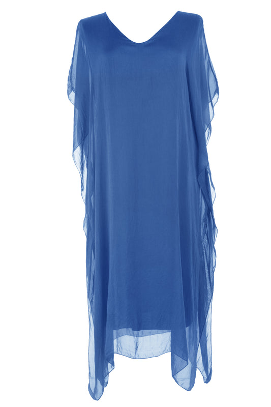 Batwing Silk Kaftan Midi