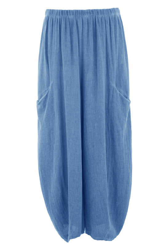 2 Slit Pocket Teabag Linen Trouser