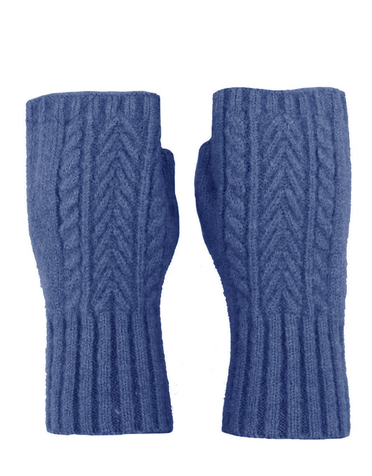 Fingerless Cashmere Knit Gloves