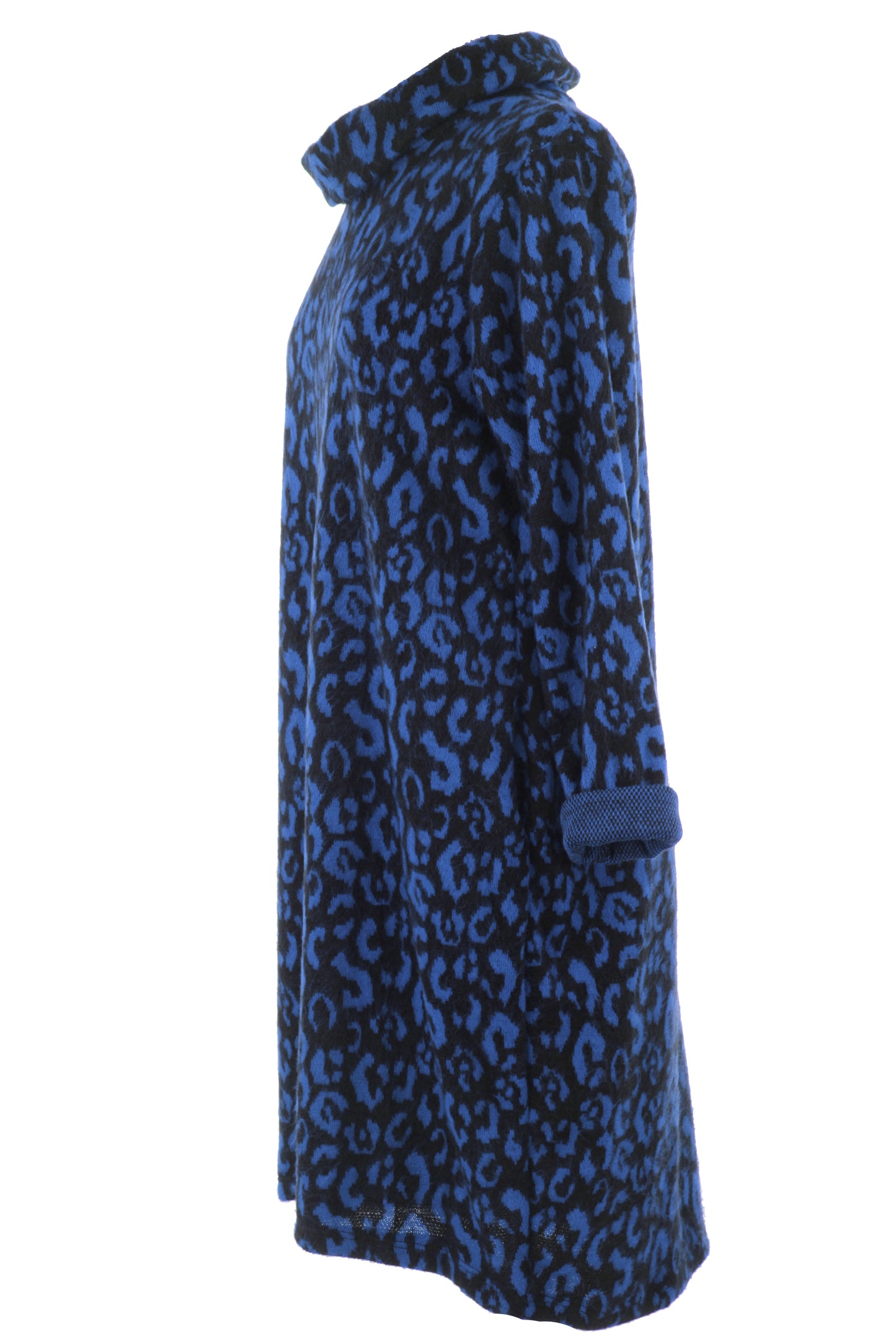 Cowl Cheetah Soft Knit Dress