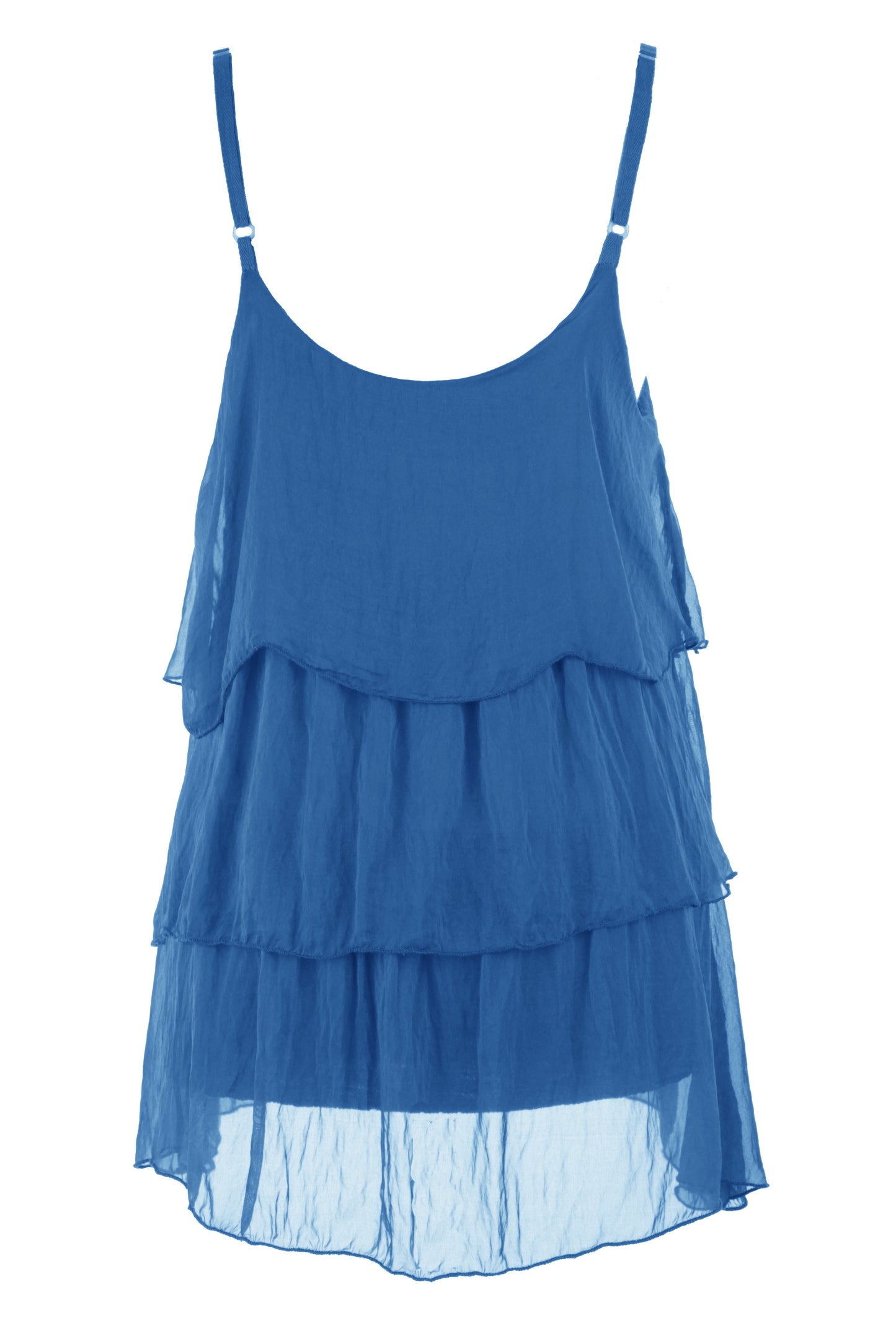 Ruffle Silk Vest
